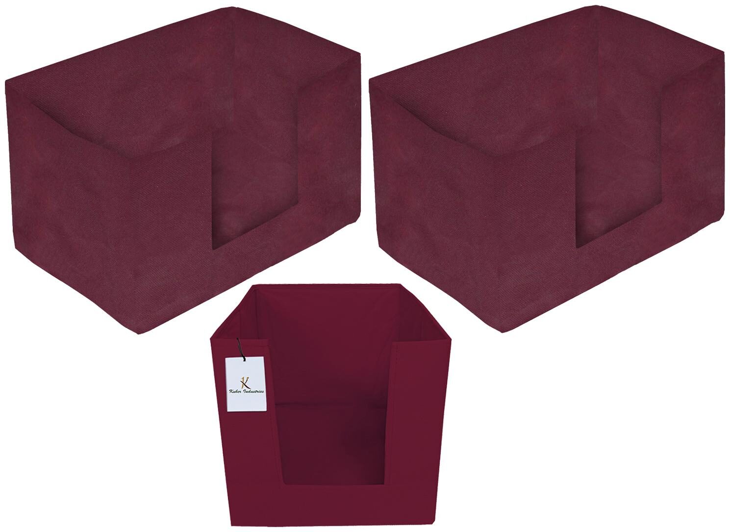 

Kuber Industries Non Woven 1 pc Shirt Stacker And 2 pc Foldable Rectangle Cloth Saree Stacker Cloth Wardrobe Organizer Wardrobe Organizer (Maroon) - CTHH17624
