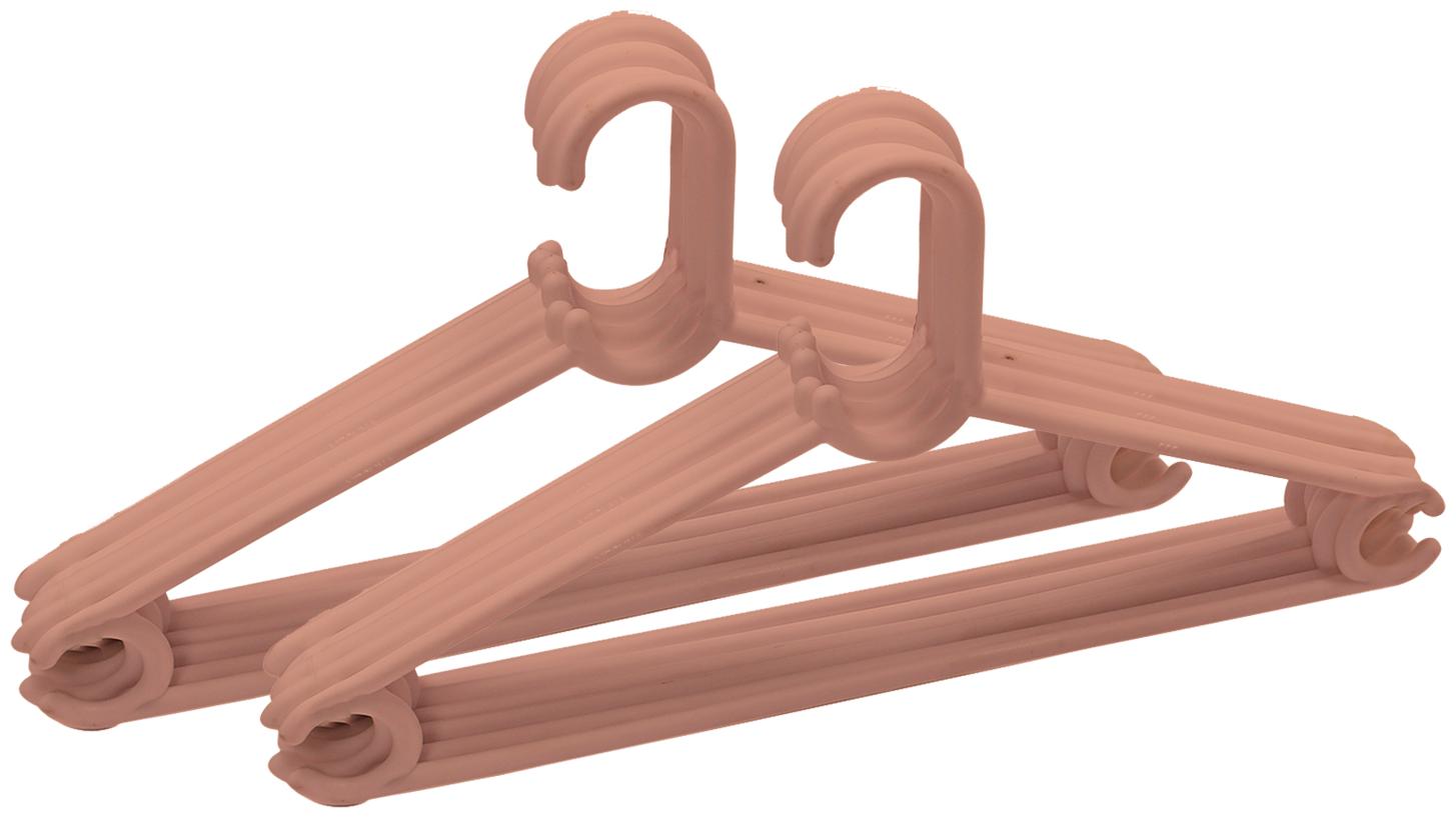

Kuber Industries Plastic 12 pcs Hanger Set for Wardrobe (Brown)- CTHH22424