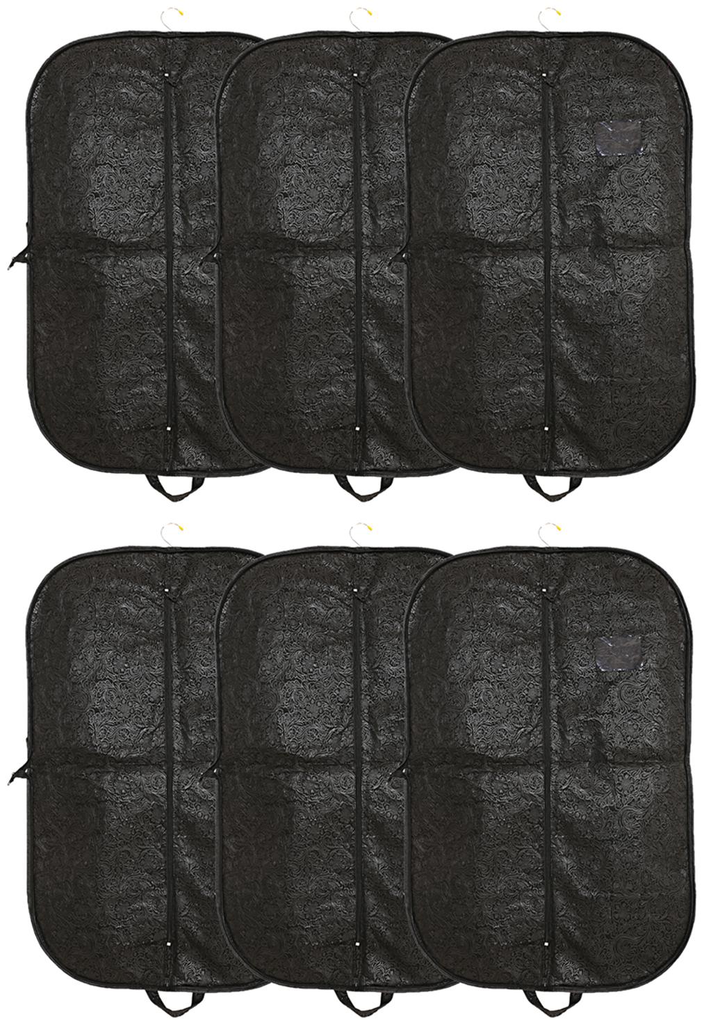 

Kuber Industries 6 pcs Non-Woven Foldable Men s Coat Blazer Cover (Black)- CTHH10395