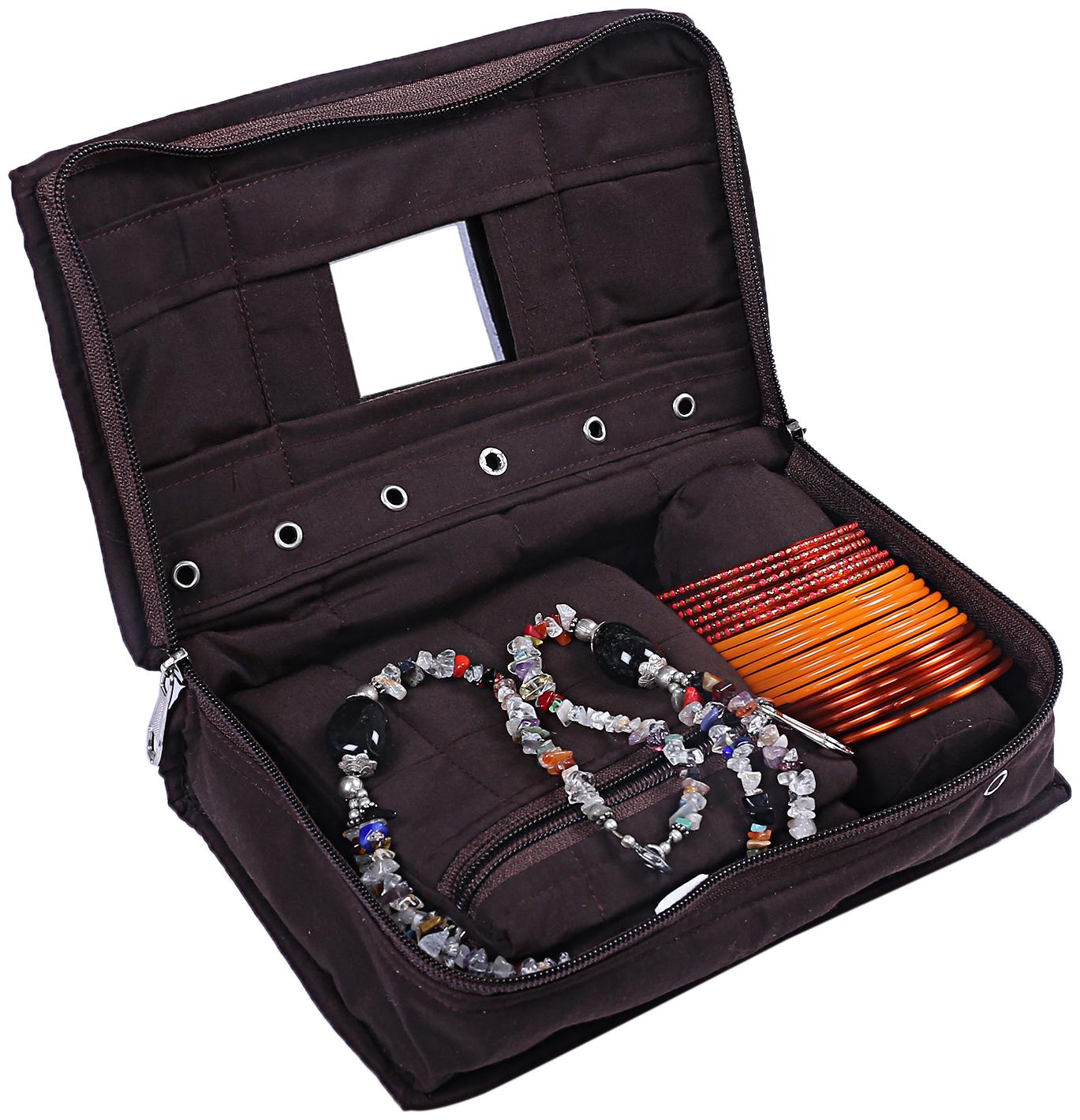 

Kuber Industries Cotton 1 pc Jewellery kit (Brown) - CTHH10867