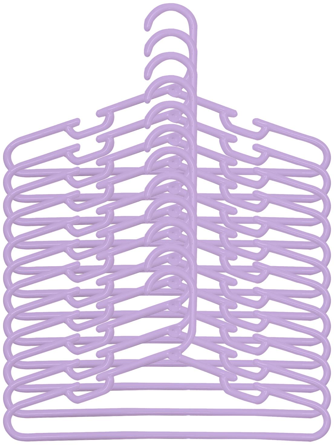 

Kuber Industries Plastic 12 pcs Baby Hanger Set for Wardrobe (Purple)- CTHH22433