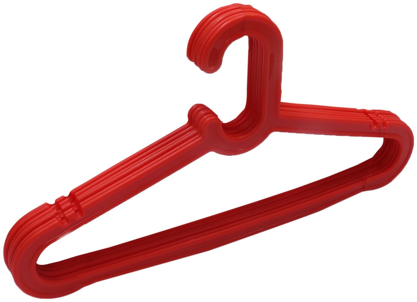 

Kuber Industries Plastic 6 pcs Hanger Set for Wardrobe (Red) -CTLTC10569 CTHH12042