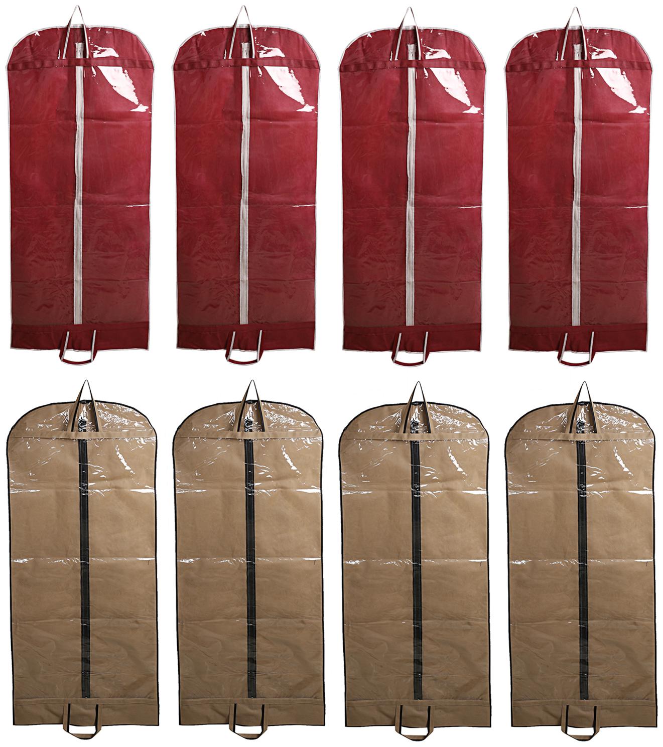 

Kuber Industries Non Woven 8 pcs Long Suit Sherwani Cover (Brown Maroon) - CTHH10862