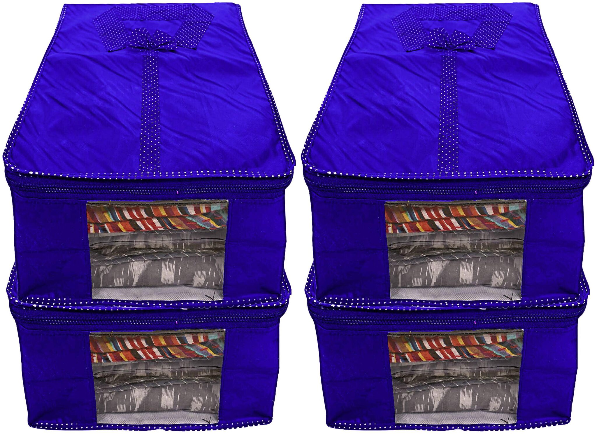 

Kuber Industries 4 pcs Parachute Waterproof Shirt Cover (Royal Blue) - CTHH14997