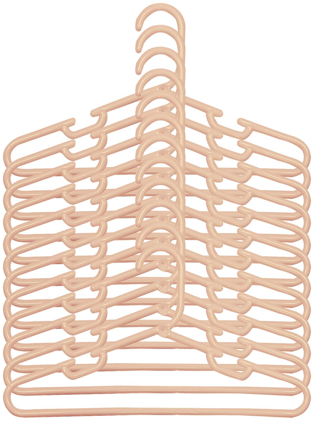 

Kuber Industries Plastic 12 pcs Baby Hanger Set for Wardrobe (Brown)- CTHH13039