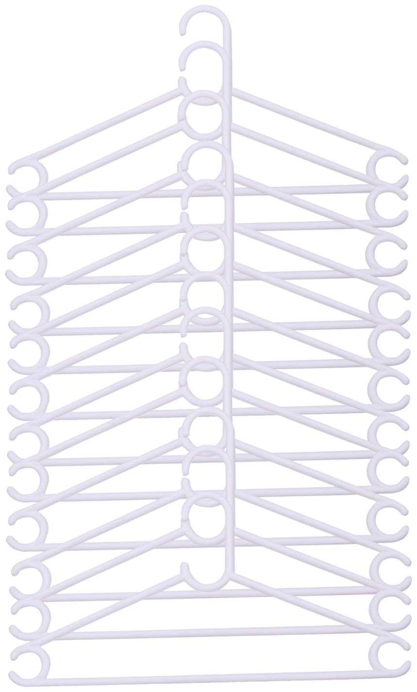 

Kuber Industries Plastic 24 pcs Hanger Set for Wardrobe (White) -CTLTC11028 CTHH12484