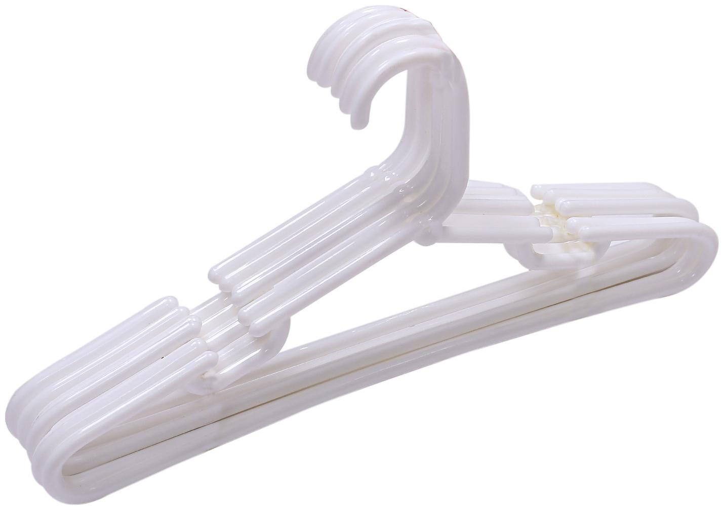 

Kuber Industries Plastic 6 pcs Baby Hanger Set for Wardrobe (White) - CTHH21463