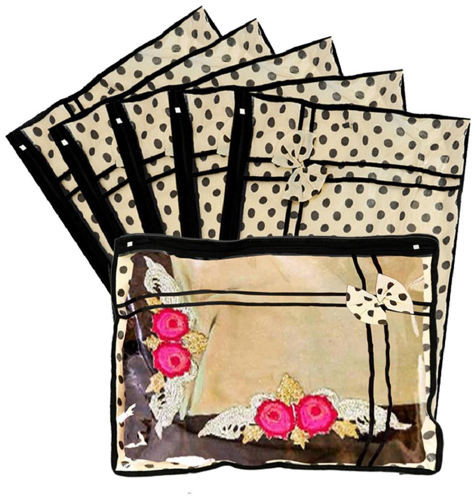 

Kuber Industries Non Woven Dots Design Single Packing Saree Cover 6 Pcs Set (Ivory) - CTHH14479