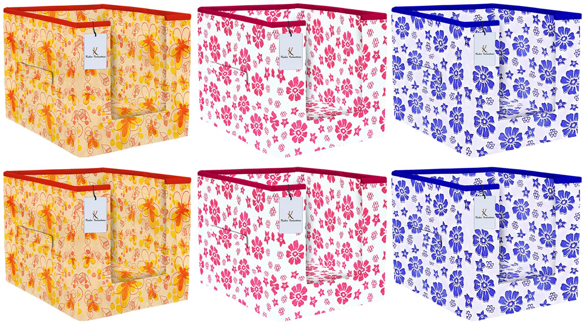 

Kuber Industries Flower Printed 6 pc Non Woven Shirt Stacker Wardrobe Organizer Set (Pink Ivory Red Royal Blue) - CTHH16749