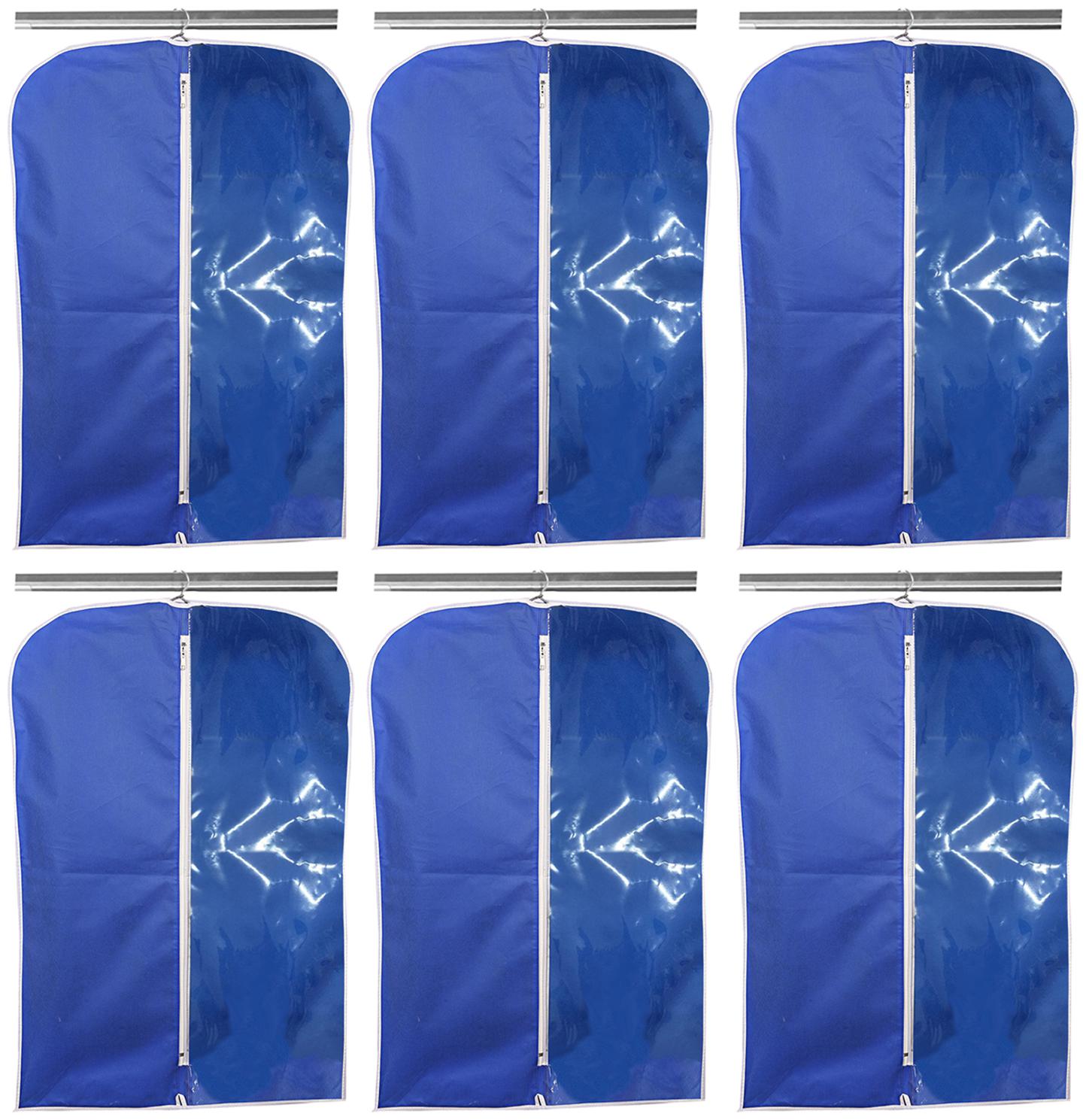 

Kuber Industries Non Woven 6 Pieces Men s Coat Blazer Cover (Blue) - CTHH20067