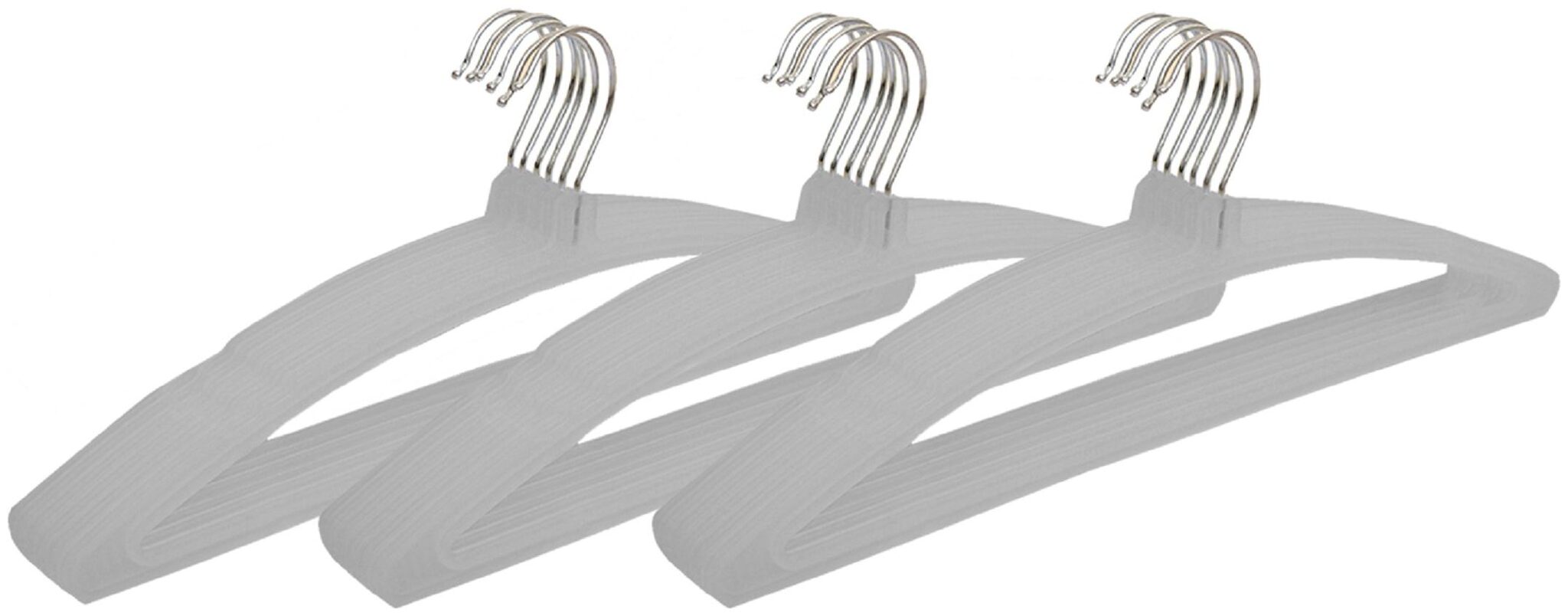 

Kuber Industries Plastic Hanger For Suit Cloth Set of 18 pcs Grey CTHH19420