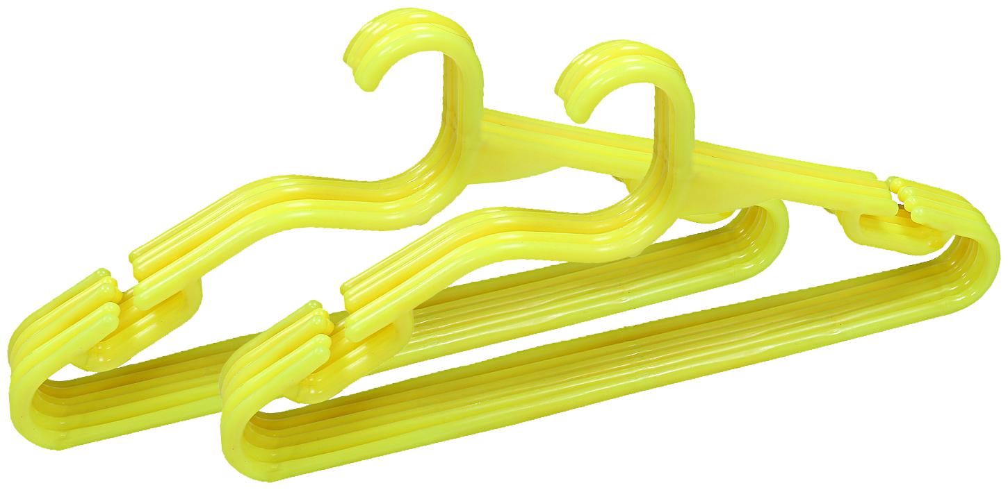 

Kuber Industries Plastic 12 pcs Hanger Set for wardrobe (Yellow) CTHH10988