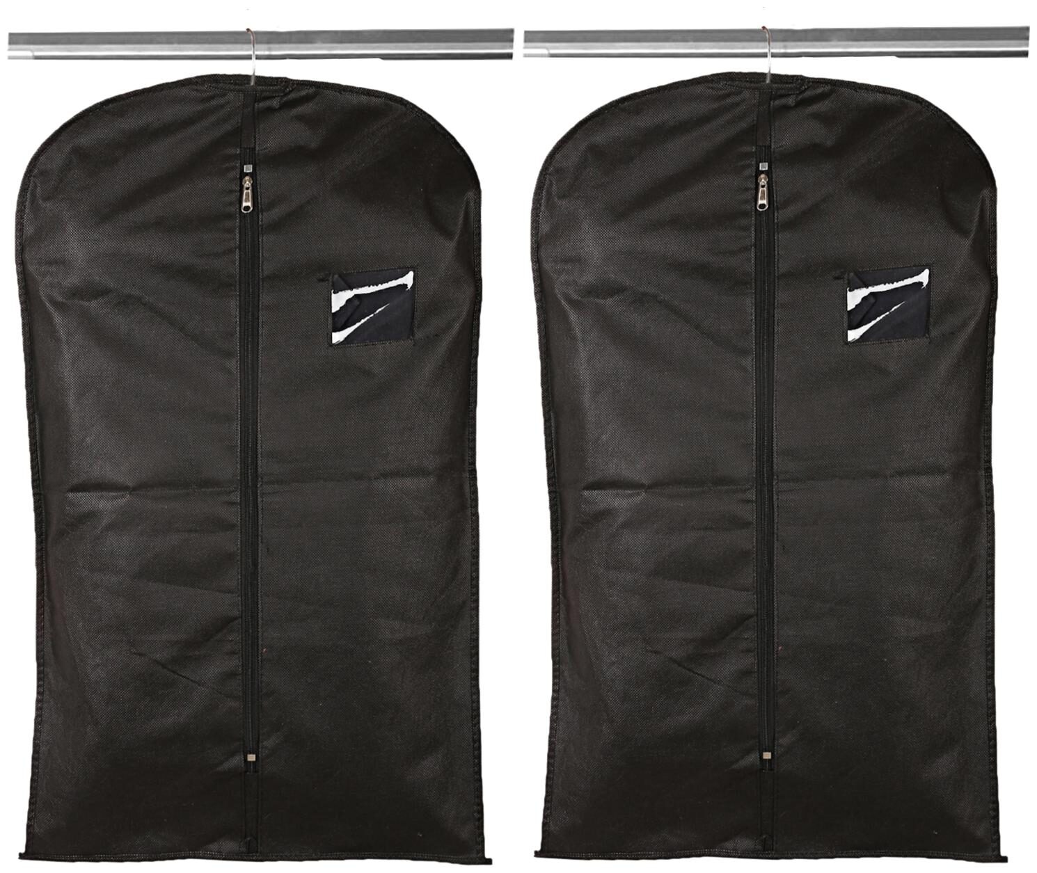 

Kuber Industries Non-woven 2 pcs Hanging Garment Cloth Cover For Kids (Black) - CTHH10778