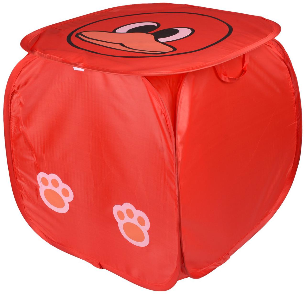 

Kuber Industries Polyester Red Laundry Basket ( Set of 1 )