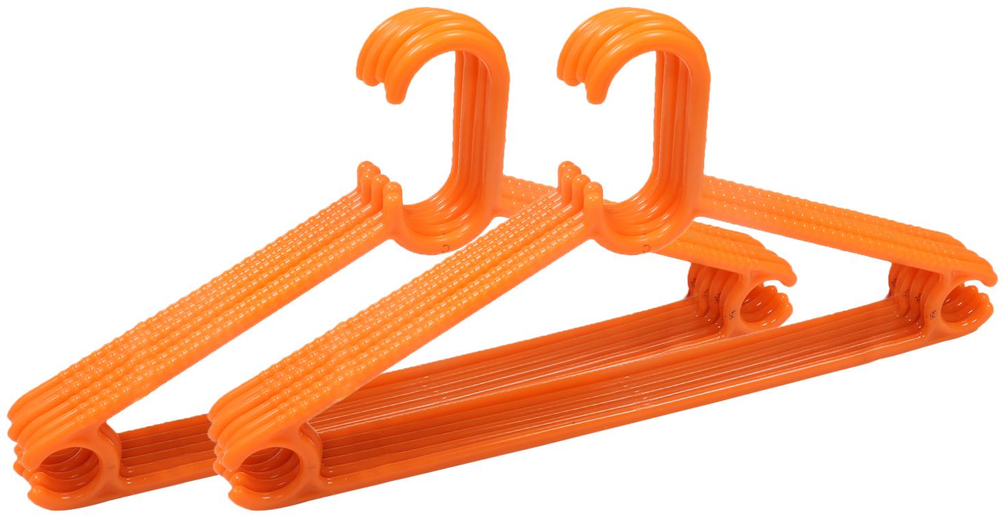 

Kuber Industries Plastic 12 pcs Hanger Set for wardrobe (Orange) CTHH11013