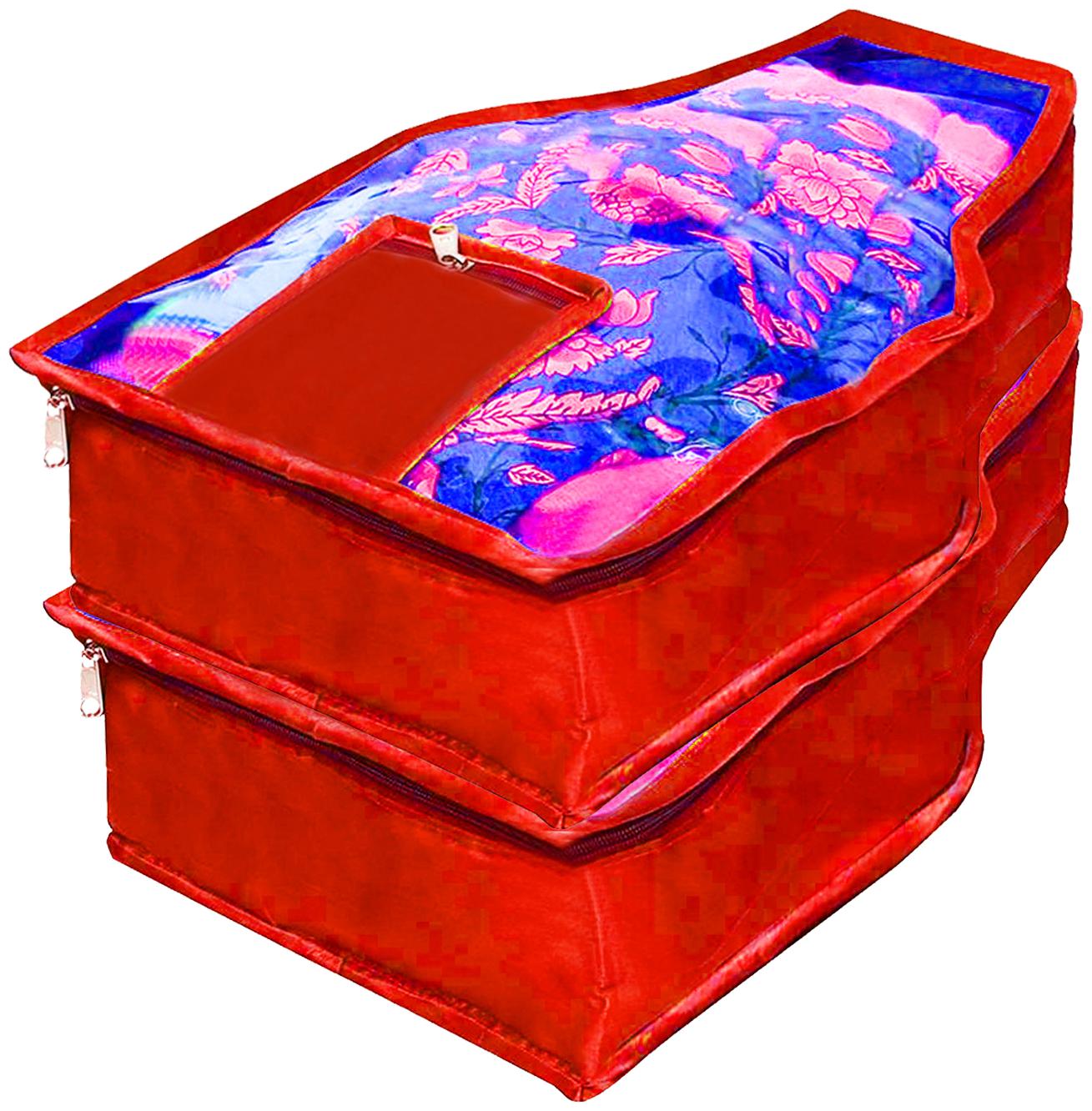 

Kuber Industries 2 Piece Non Woven Blouse Cover Set (Red) - CTHH13829