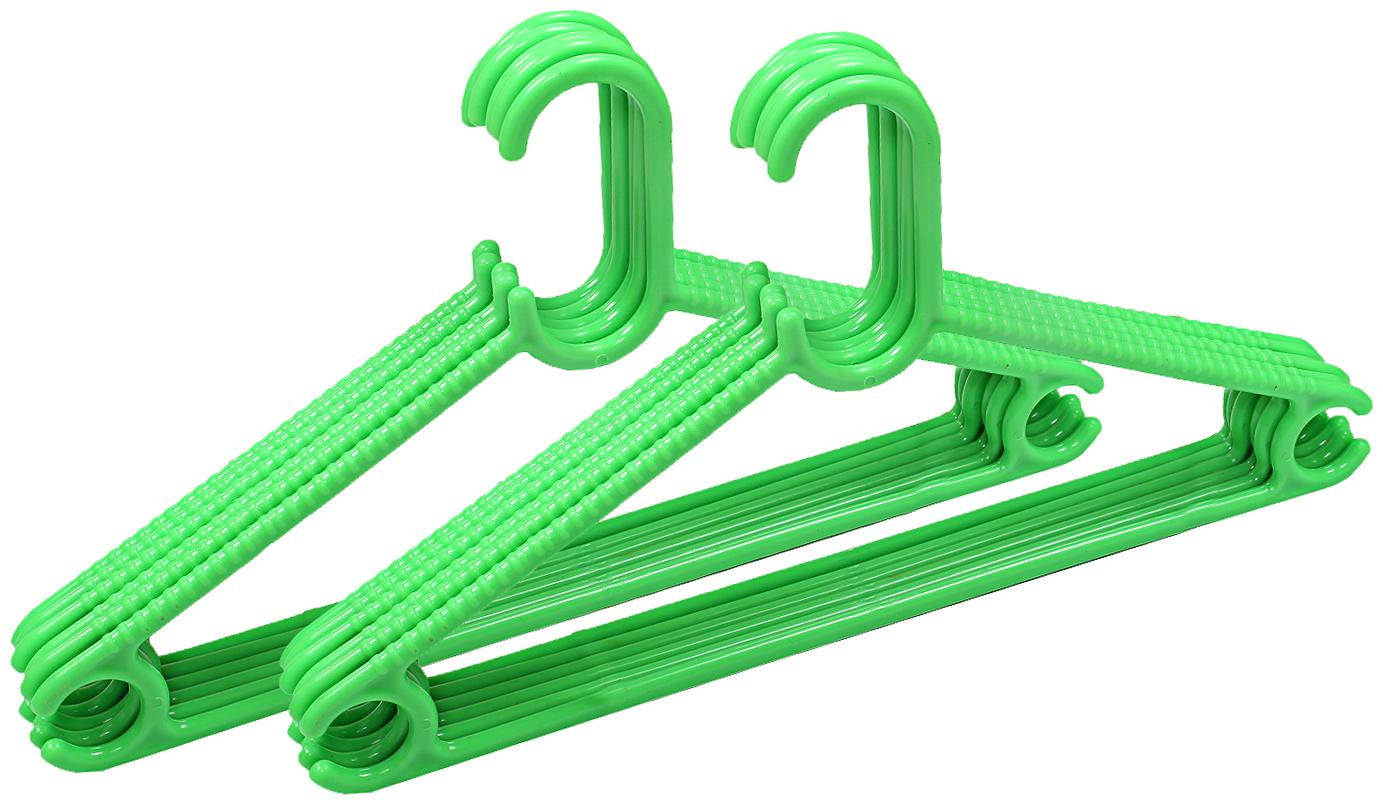 

Kuber Industries Plastic 12 pcs Hanger Set for wardrobe (Green) CTHH19595