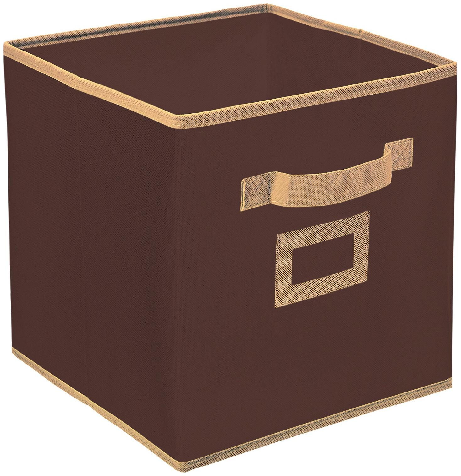

Kuber Industries Non Woven Small Foldable Storage Organiser Cubes Boxes (Coffee) - CTHH16850