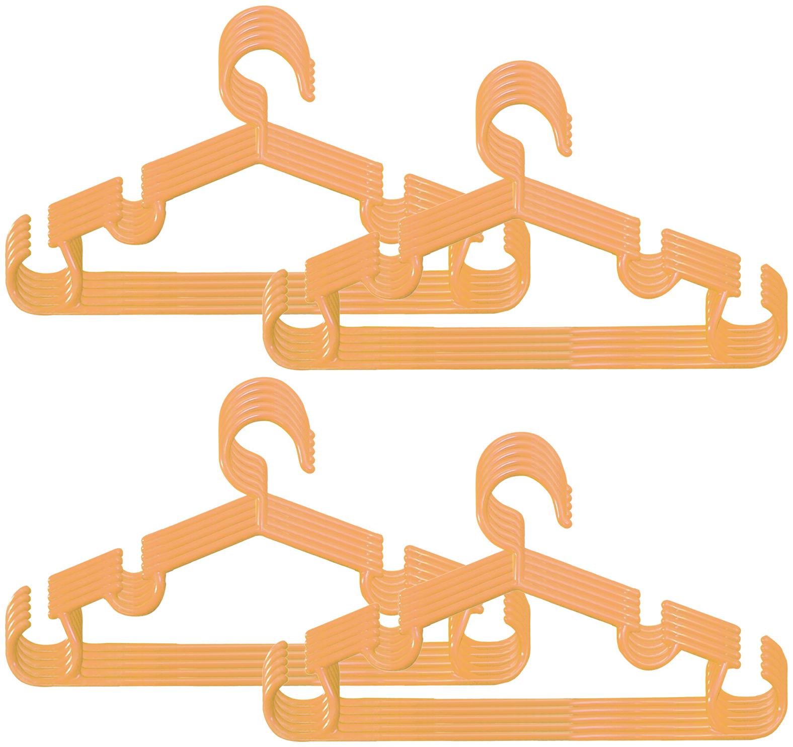 

Kuber Industries Plastic 20 pcs Baby Hanger Set for Wardrobe (Peach) - CTHH18637