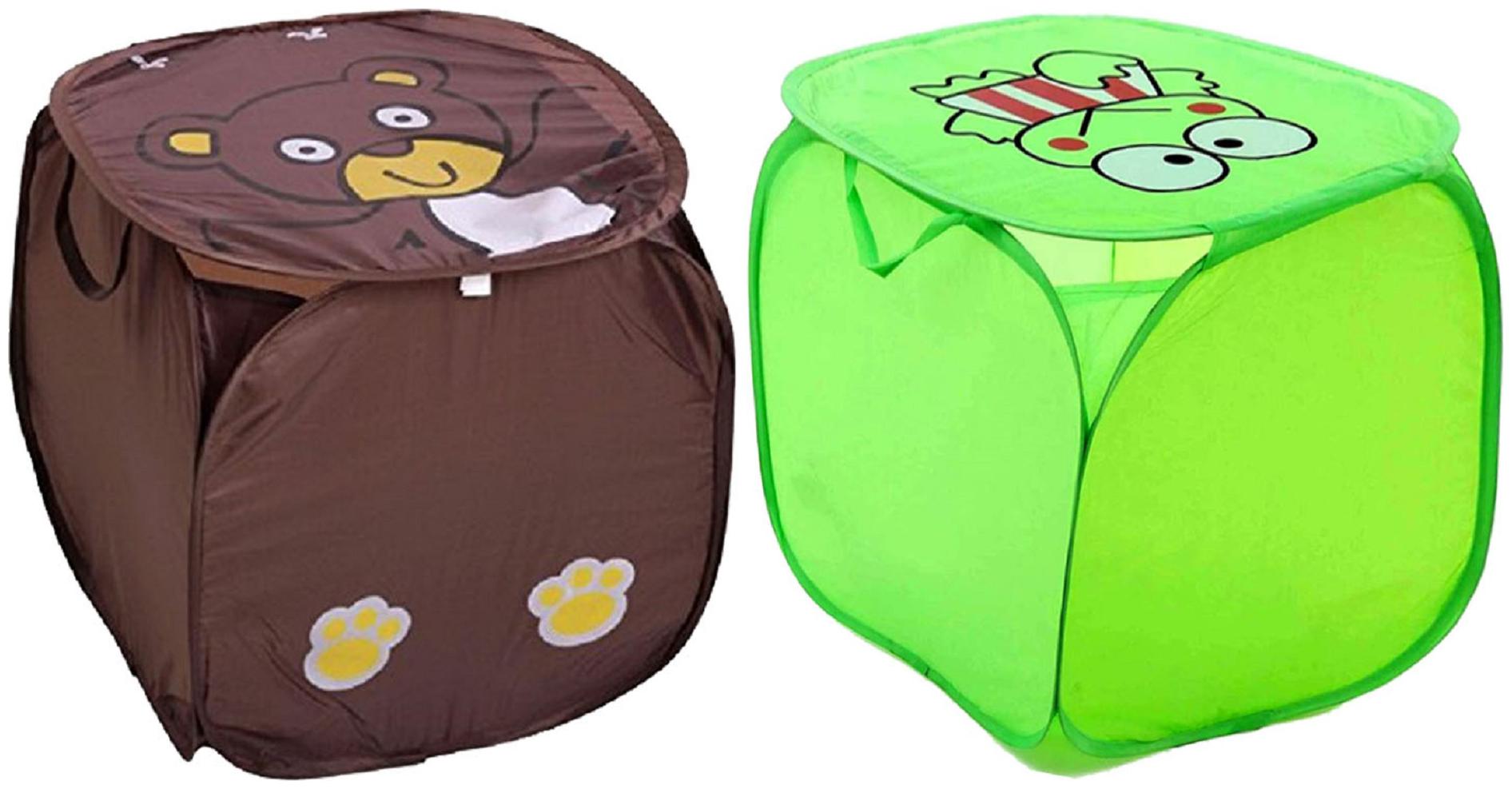 

Kuber Industries Polyester Multi Laundry Basket ( Set of 2 )