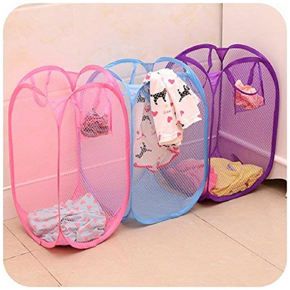 

Kuber Industries Nylon Multi Laundry Basket ( Set of 3 )