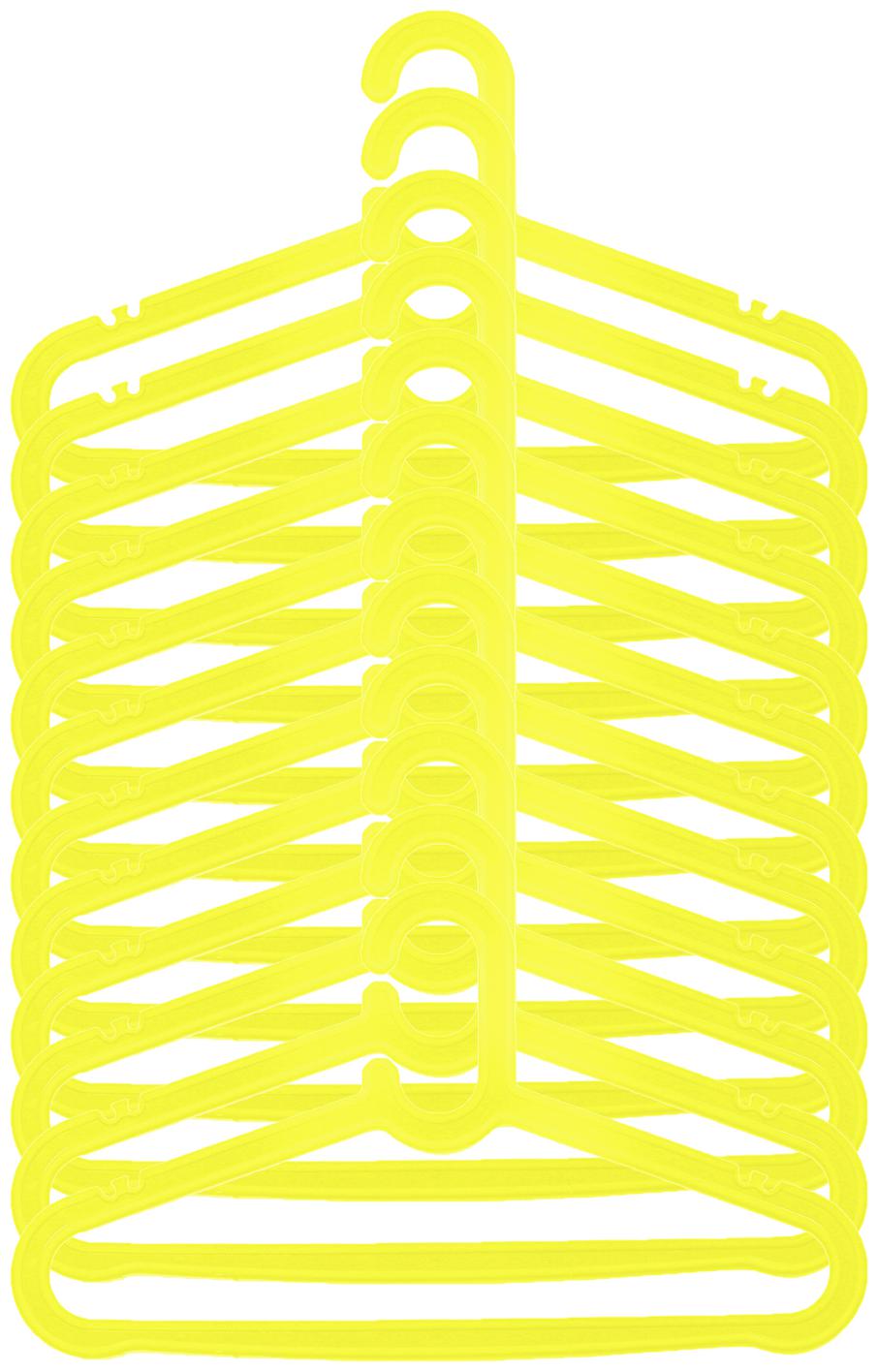 

Kuber Industries Plastic 12 pcs Hanger Set for Wardrobe (Light Green)- CTHH12991