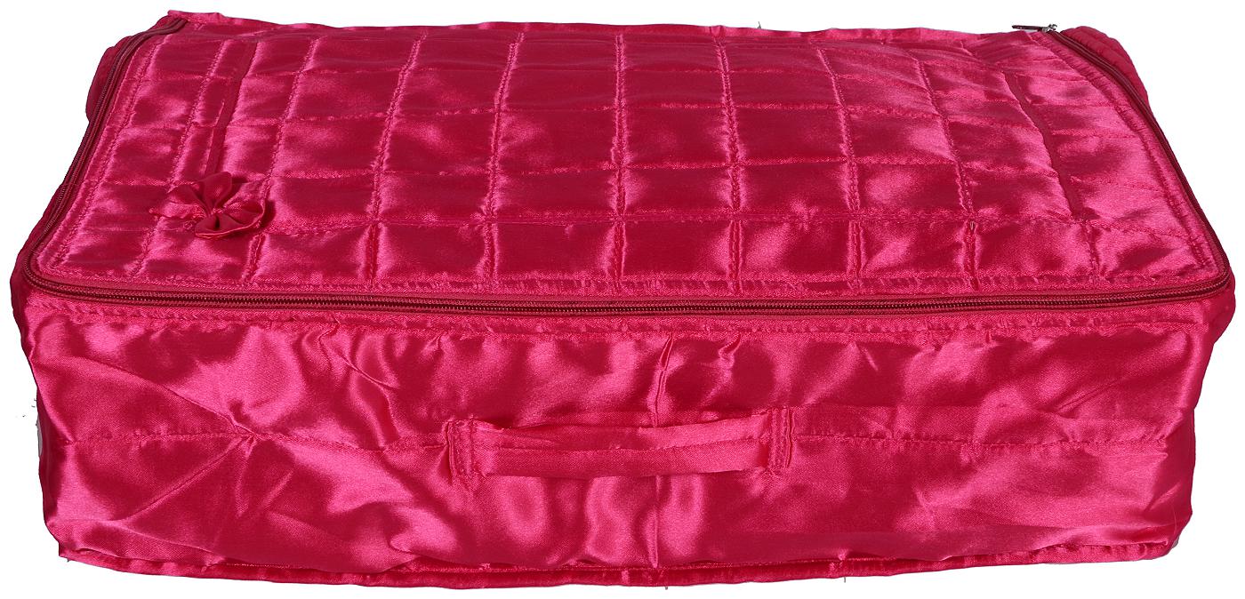 

Kuber Industries Satin 1 pc Flap Saree Cover (Pink) CTHH18752