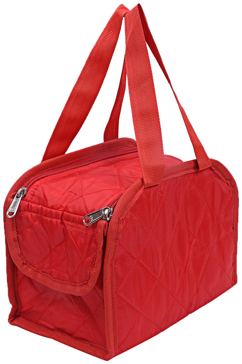 

Kuber Industries Rexine Make up Travelling Organiser Bag (Red) -CTLTC10564 CTHH12037