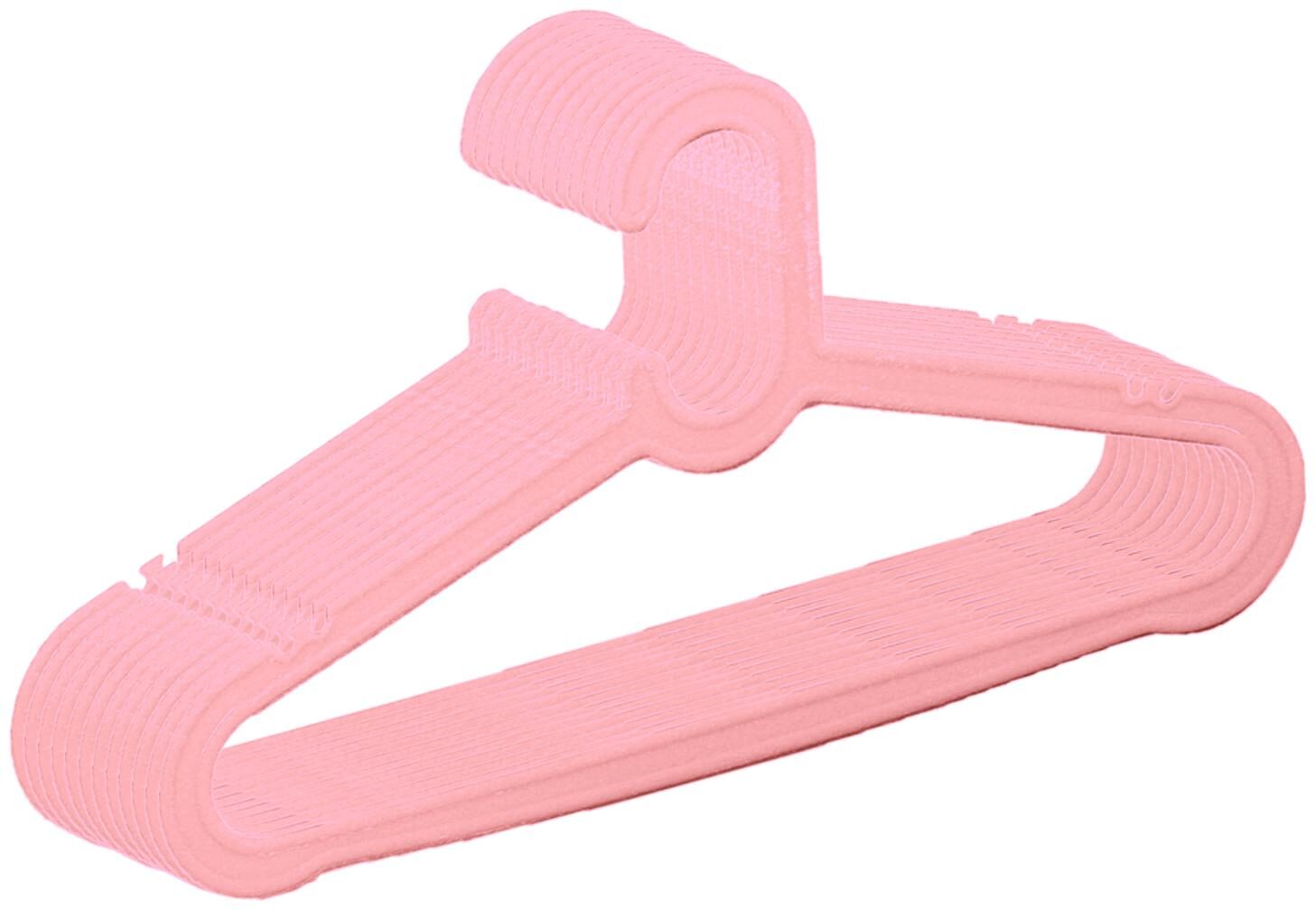 

Kuber Industries Plastic 12 pcs Hanger Set for Wardrobe (Light Pink)- CTHH22393