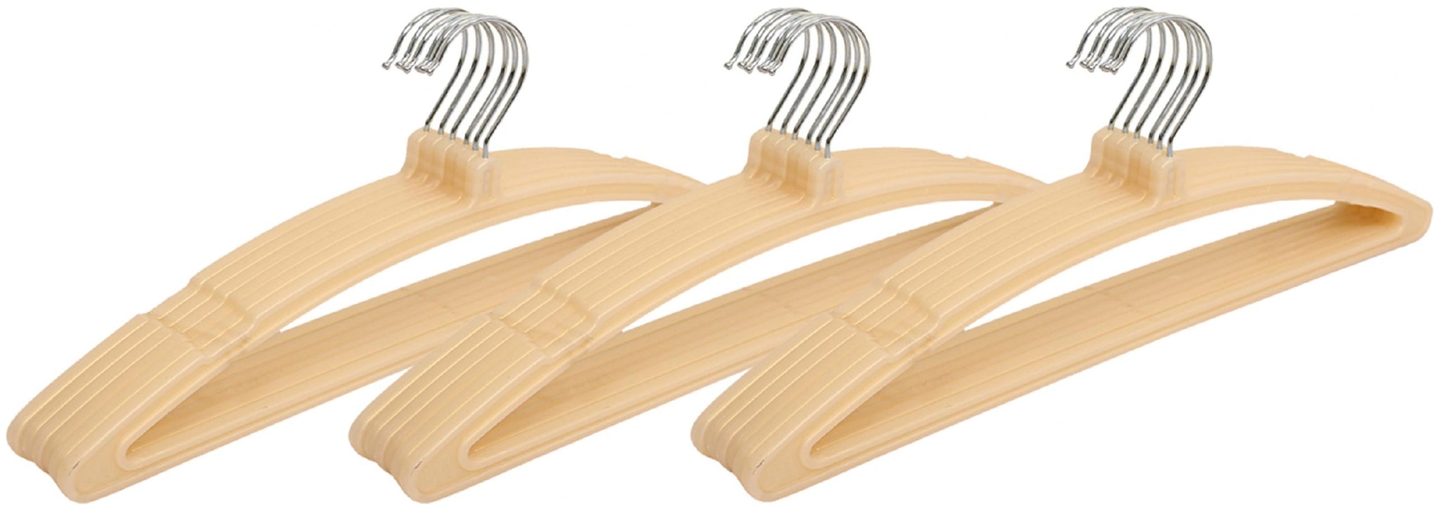 

Kuber Industries Plastic Hanger For Suit Cloth Set of 18 pcs Golden CTHH19424