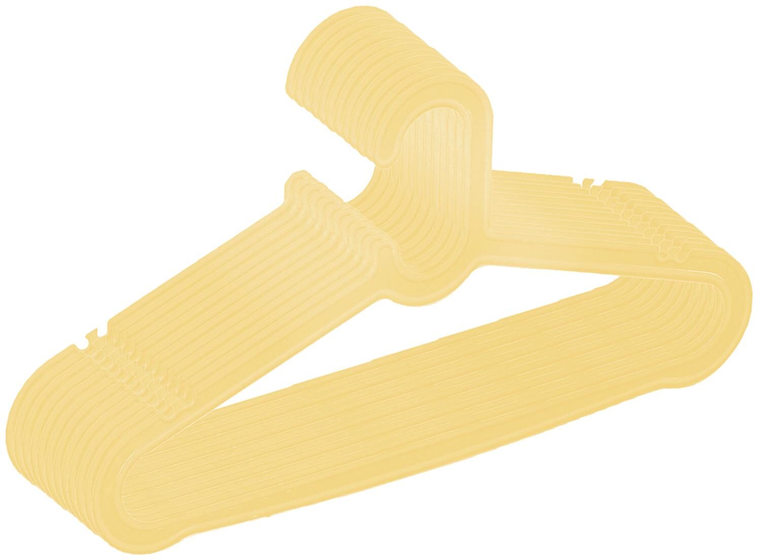 

Kuber Industries Plastic 12 pcs Hanger Set for Wardrobe (Cream)- CTHH22402
