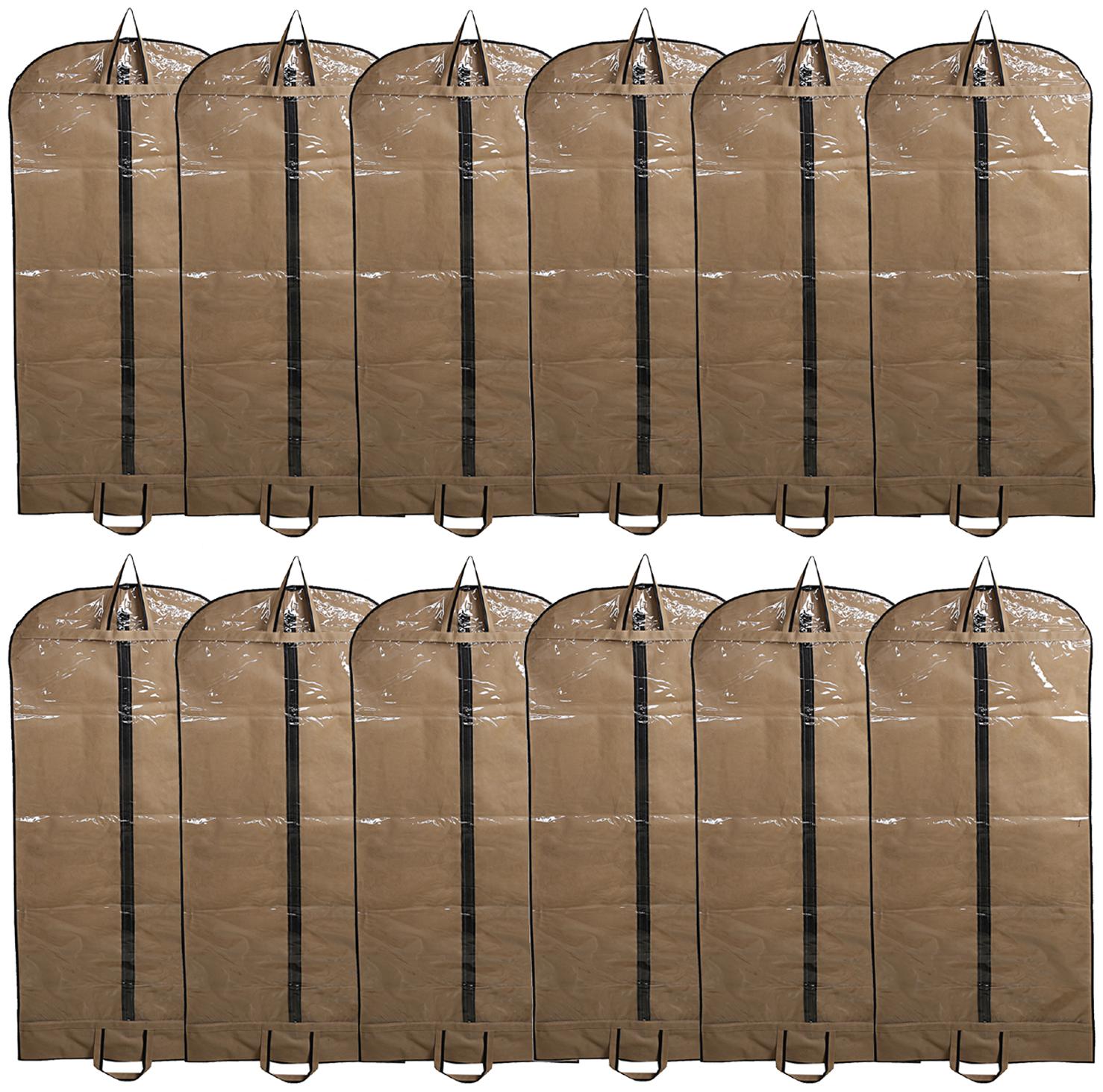 

Kuber Industries Non Woven 12 pcs Long Suit Sherwani Cover (Brown) - CTHH10839
