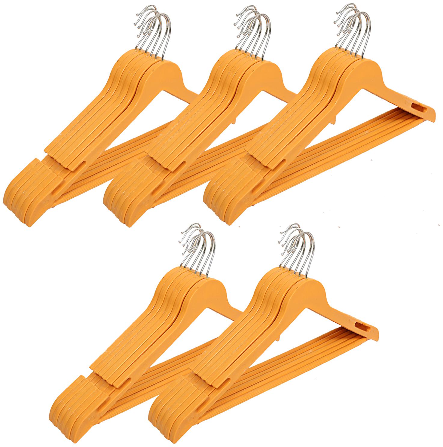

Kuber Industries Plastic Hanger For Suit Set of 30 pcs Wooden CTHH19430