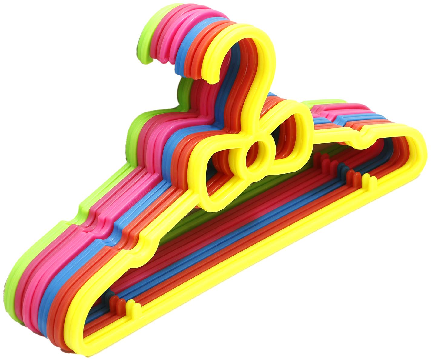 

Kuber Industries Mizano Hanger Plastic 12 pcs Hanger Set for Wardrobe (MultiColor) - CTHH14548