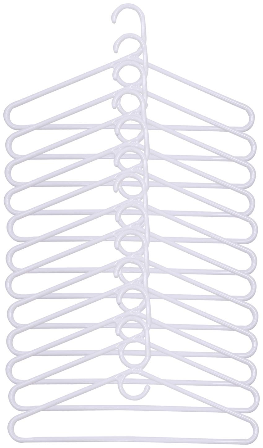 

Kuber Industries Plastic 24 pcs Hanger Set for Wardrobe (White) -CTLTC11032 CTHH12488