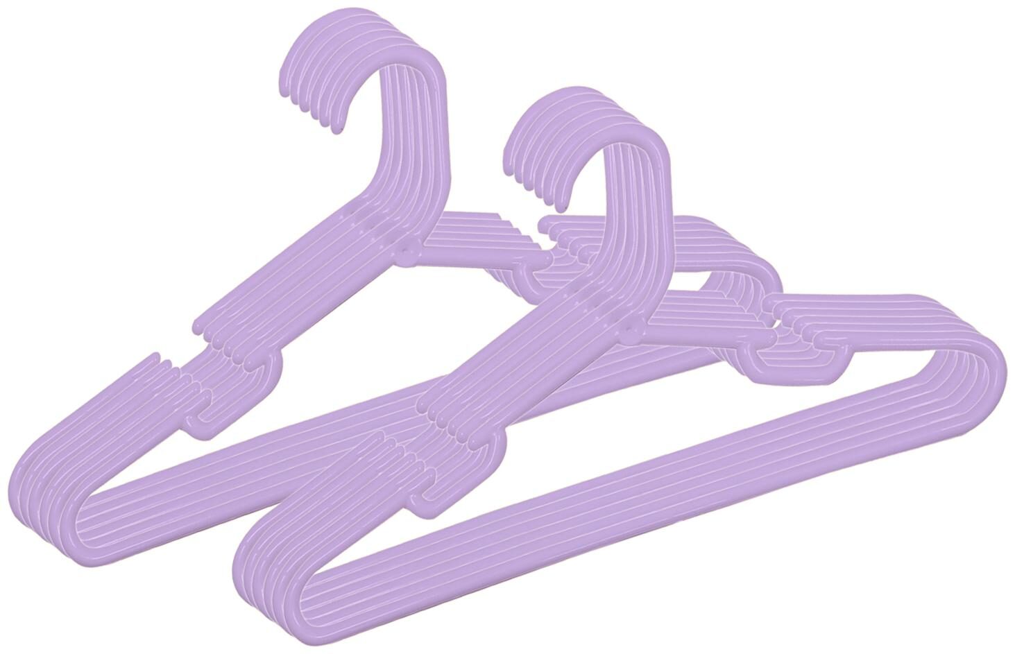 

Kuber Industries Plastic 12 pcs Baby Hanger Set for Wardrobe (Purple)- CTHH22432