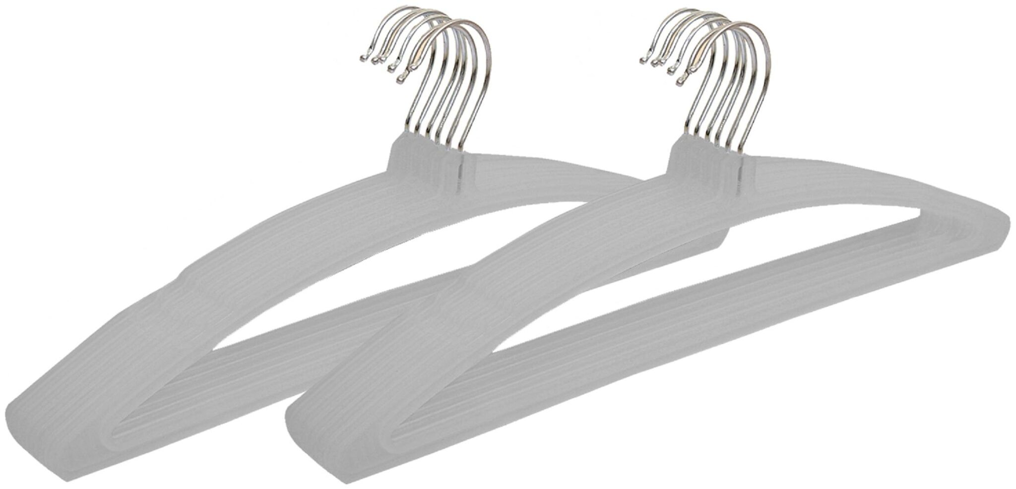 

Kuber Industries Plastic Hanger For Suit Cloth Set of 12 pcs Grey CTHH19419