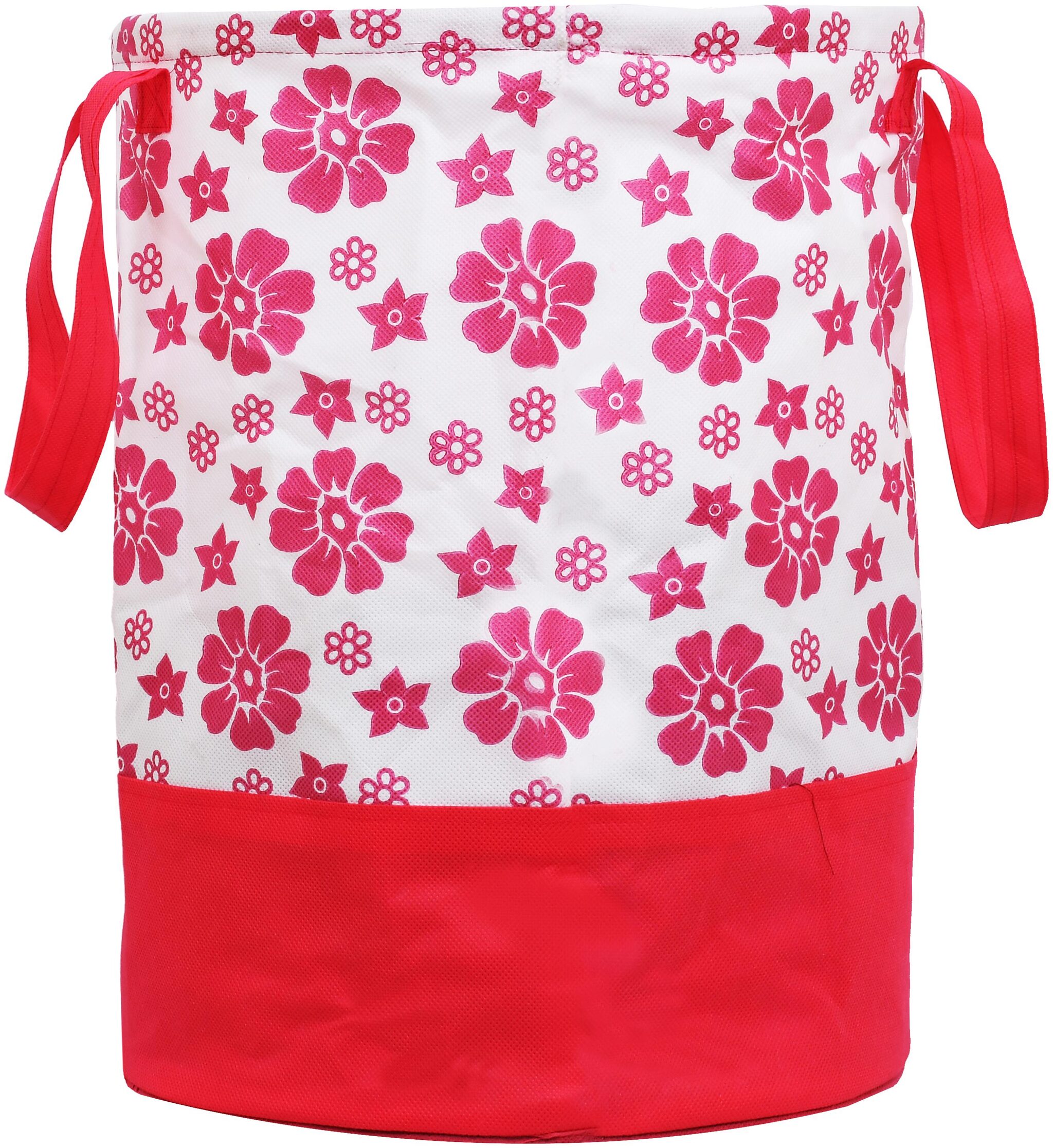 

Kuber Industries Fabric Pink Laundry Basket ( Set of 1 )