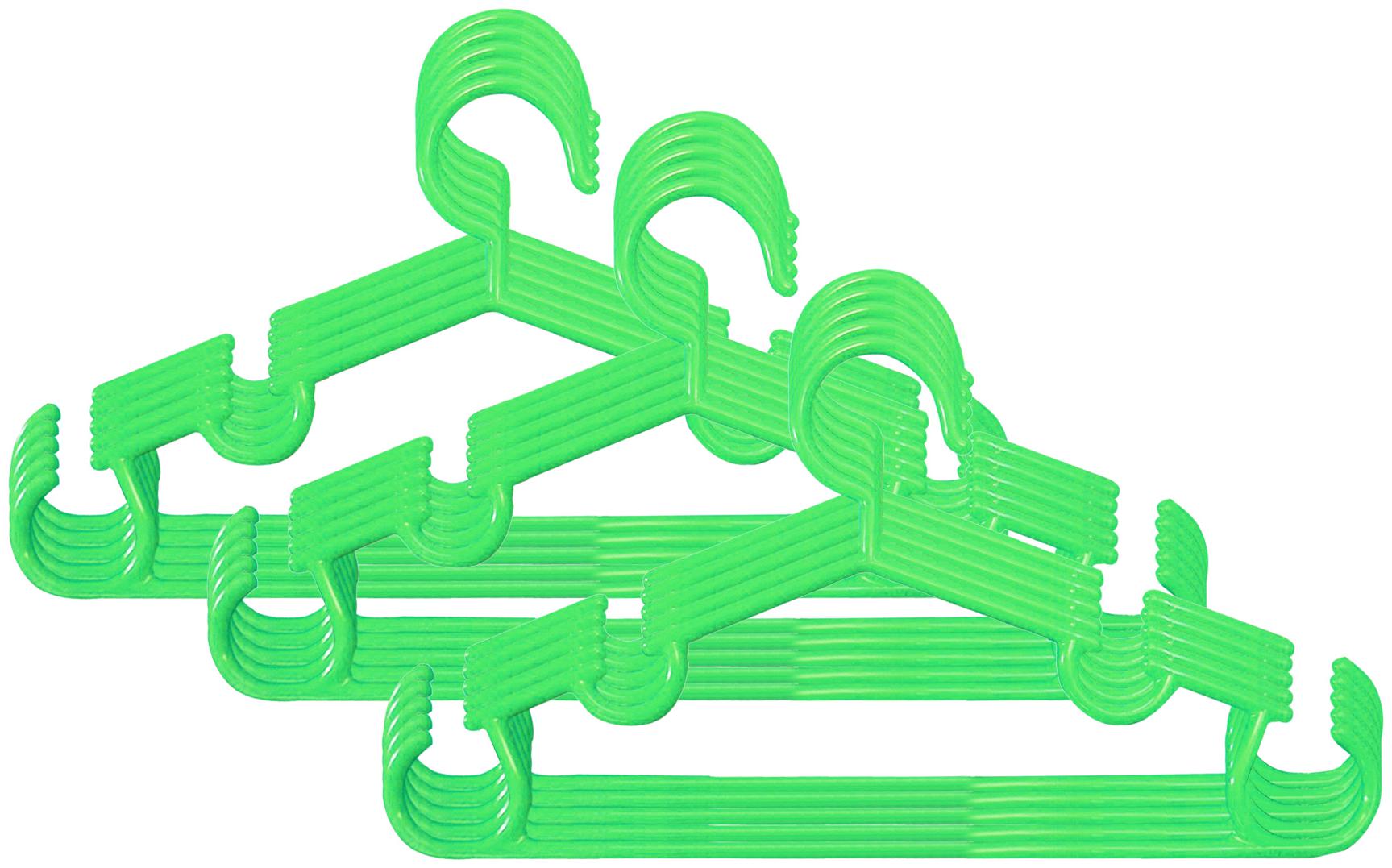 

Kuber Industries Plastic 15 pcs Baby Hanger Set for Wardrobe (Green) - CTHH18631