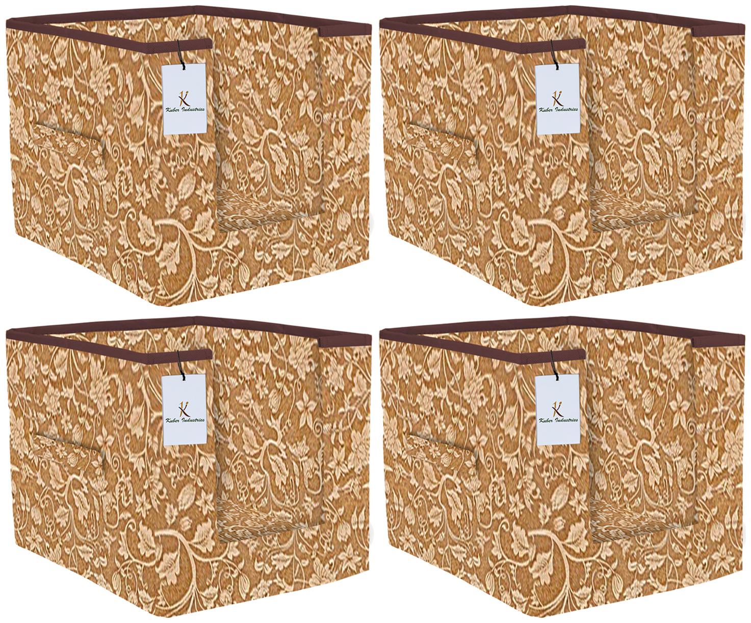 

Kuber Industries Metalic Printed 4 pc Non Woven Shirt Stacker Wardrobe Organizer Set (Beige) - CTHH16609