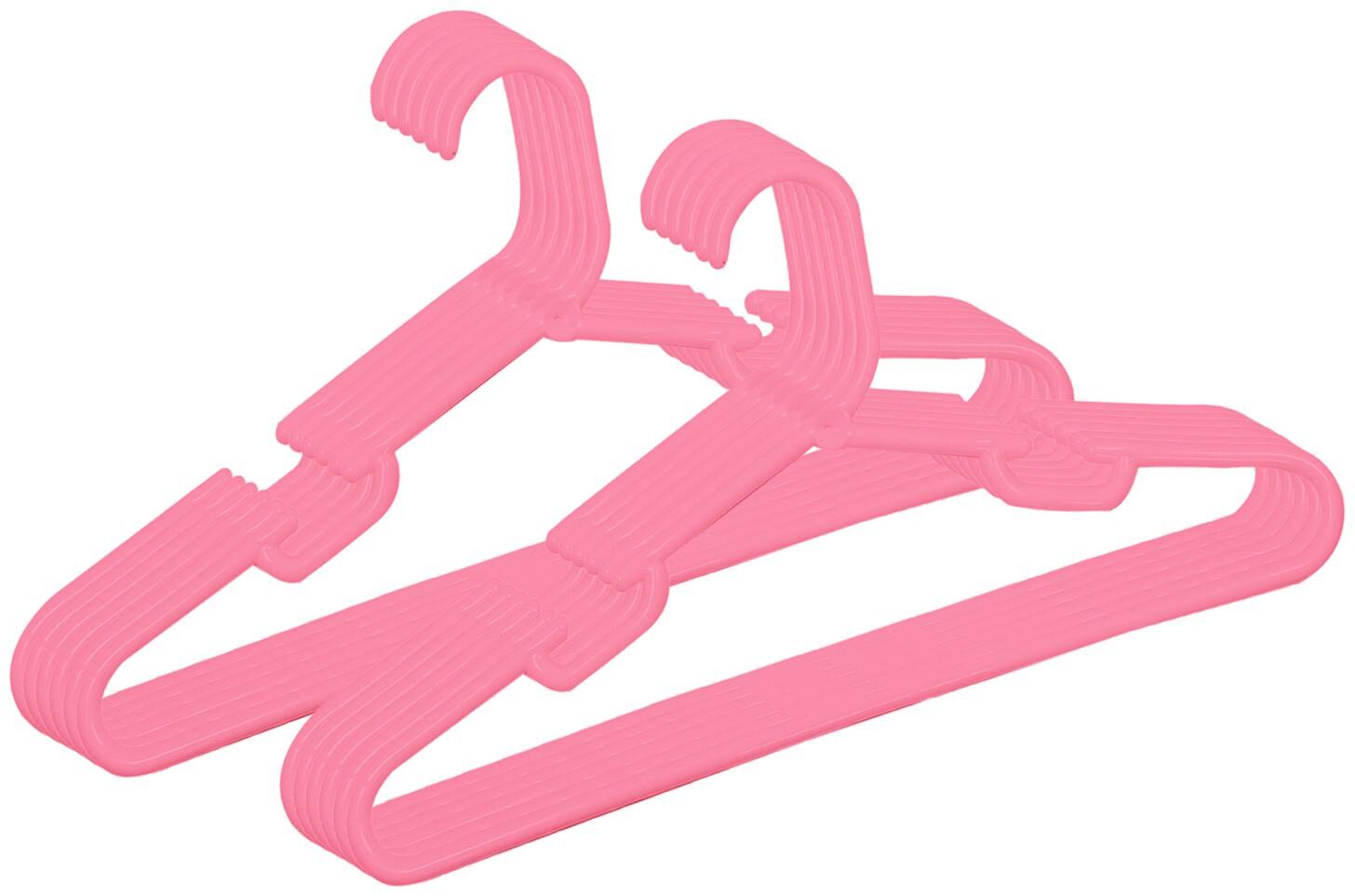 

Kuber Industries Plastic 12 pcs Baby Hanger Set for Wardrobe (Pink)- CTHH22437