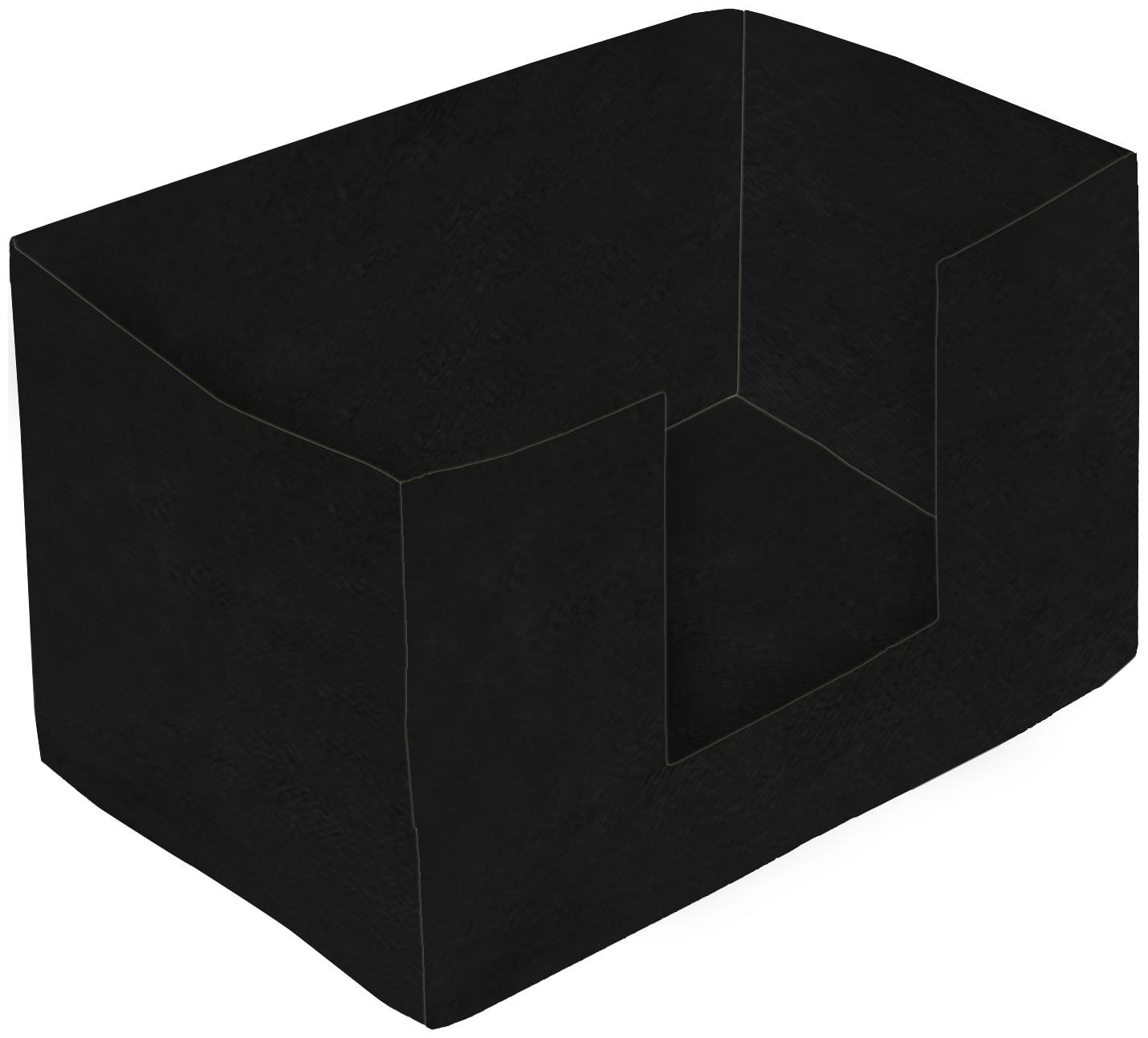

Kuber Industries Large Capacity Space Saver Closet Stackable and Foldable Saree Clothes Storage Bag Non-Woven Rectangle Cloth Saree Stacker Wardrobe Organizer (Black) CTHH15707