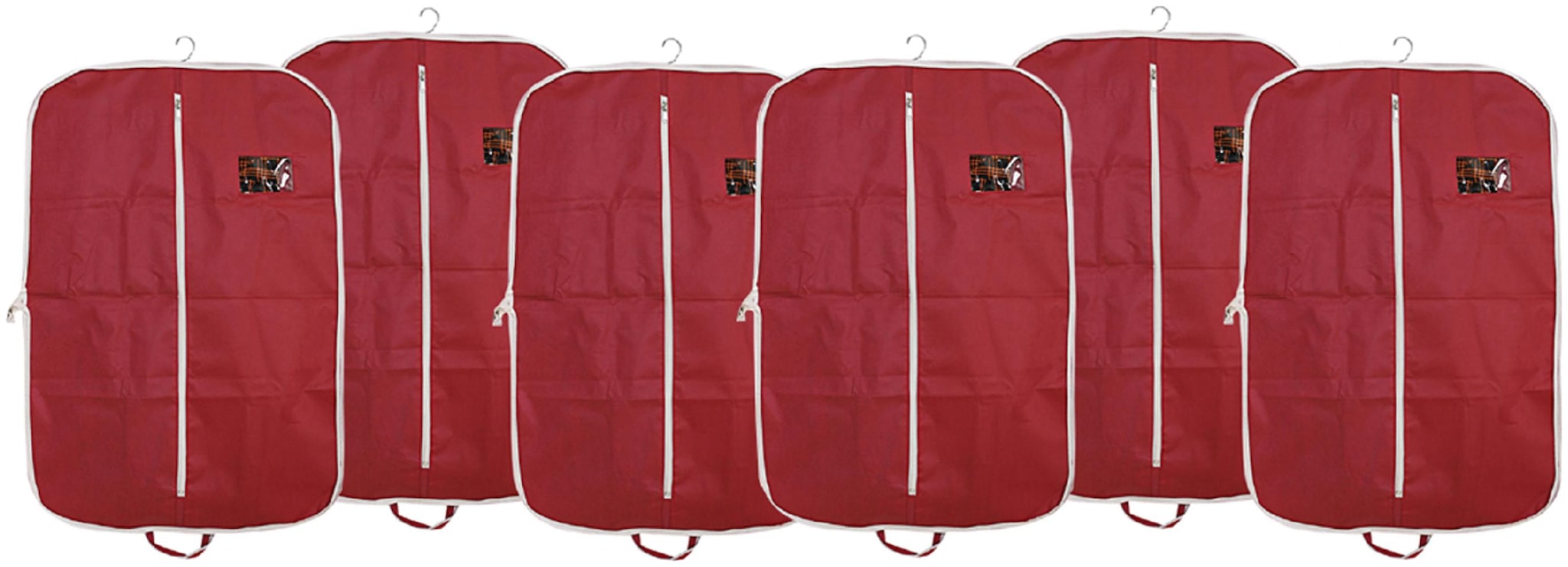 

Kuber Industries 6 pcs Foldable Non Woven Coat Blazer Cover (Maroon) CTHH10084