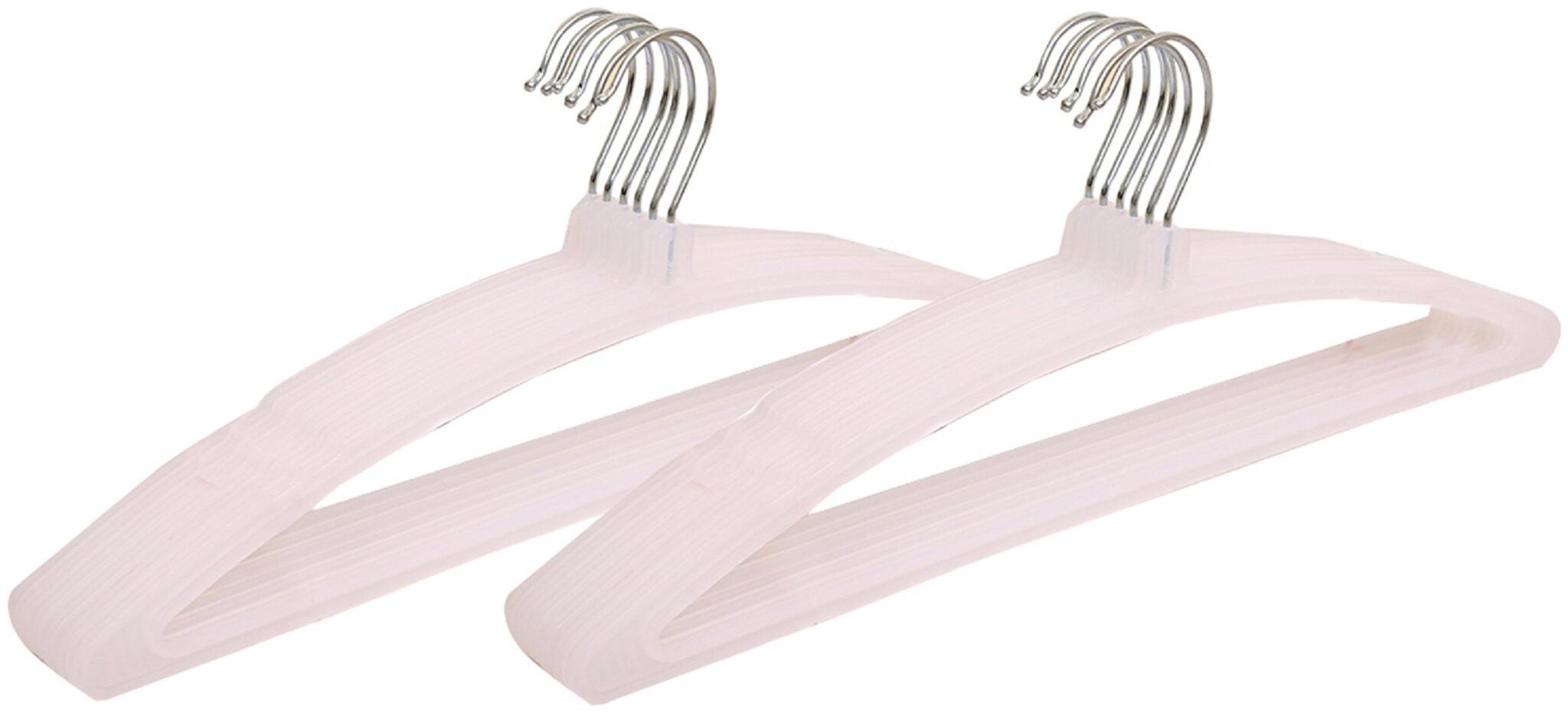 

Kuber Industries Plastic Hanger For Suit Cloth Set of 12 pcs White CTHH19411