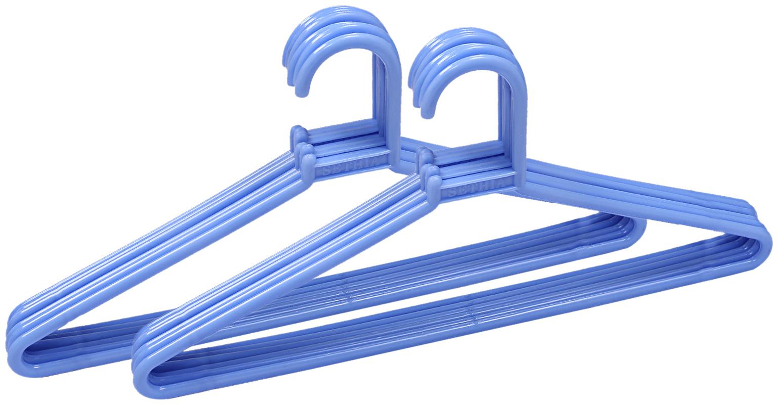 

Kuber Industries Plastic 12 pcs Hanger Set for wardrobe (Blue) CTHH10960