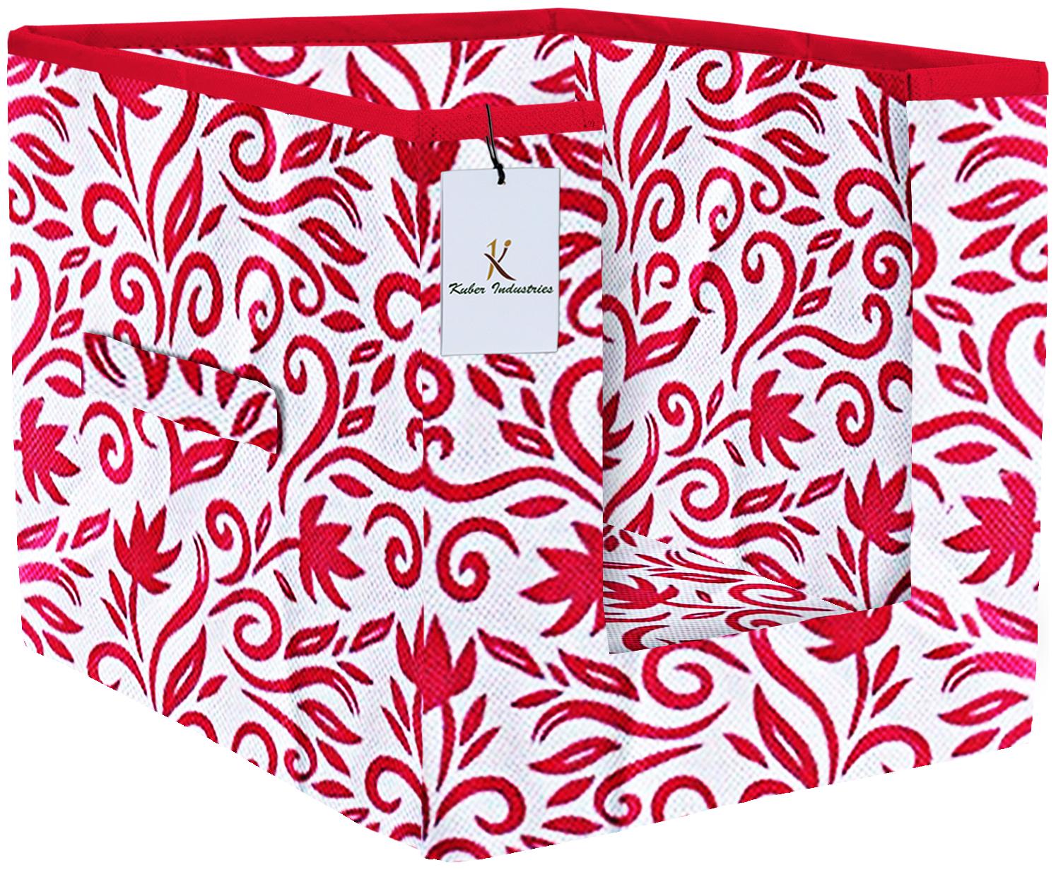 

Kuber Industries Leaf Printed Non Woven Shirt Stacker Wardrobe Organizer Set (Pink) - CTHH16756
