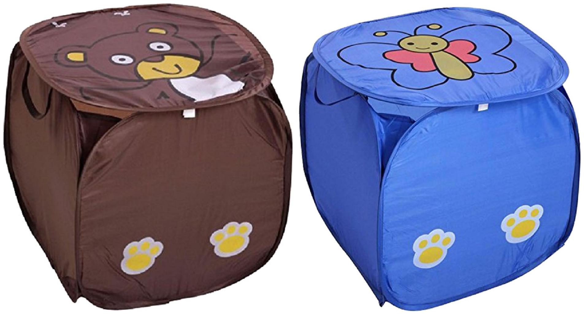 

Kuber Industries Polyester Multi Laundry Basket ( Set of 2 )