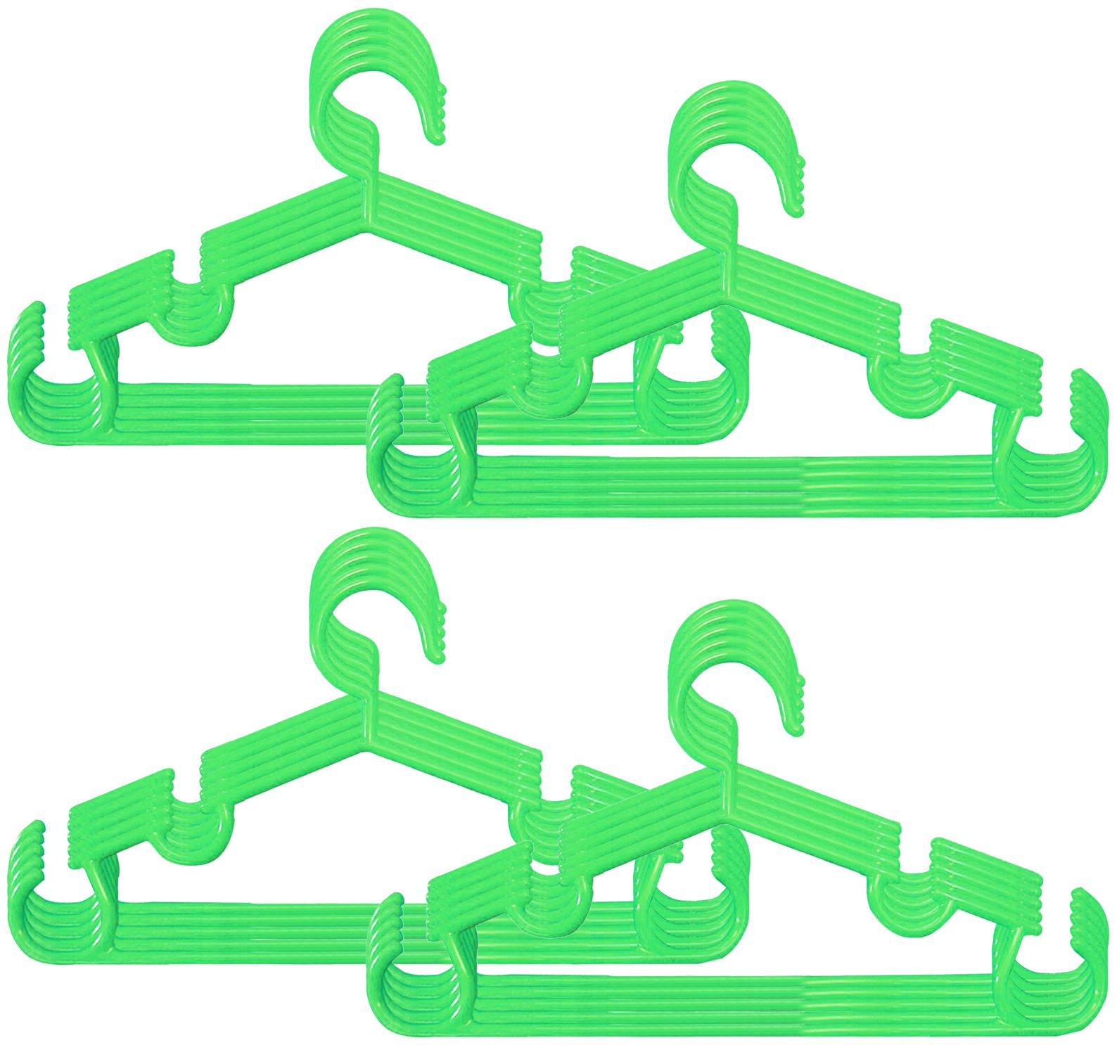 

Kuber Industries Plastic 20 pcs Baby Hanger Set for Wardrobe (Green) - CTHH18633