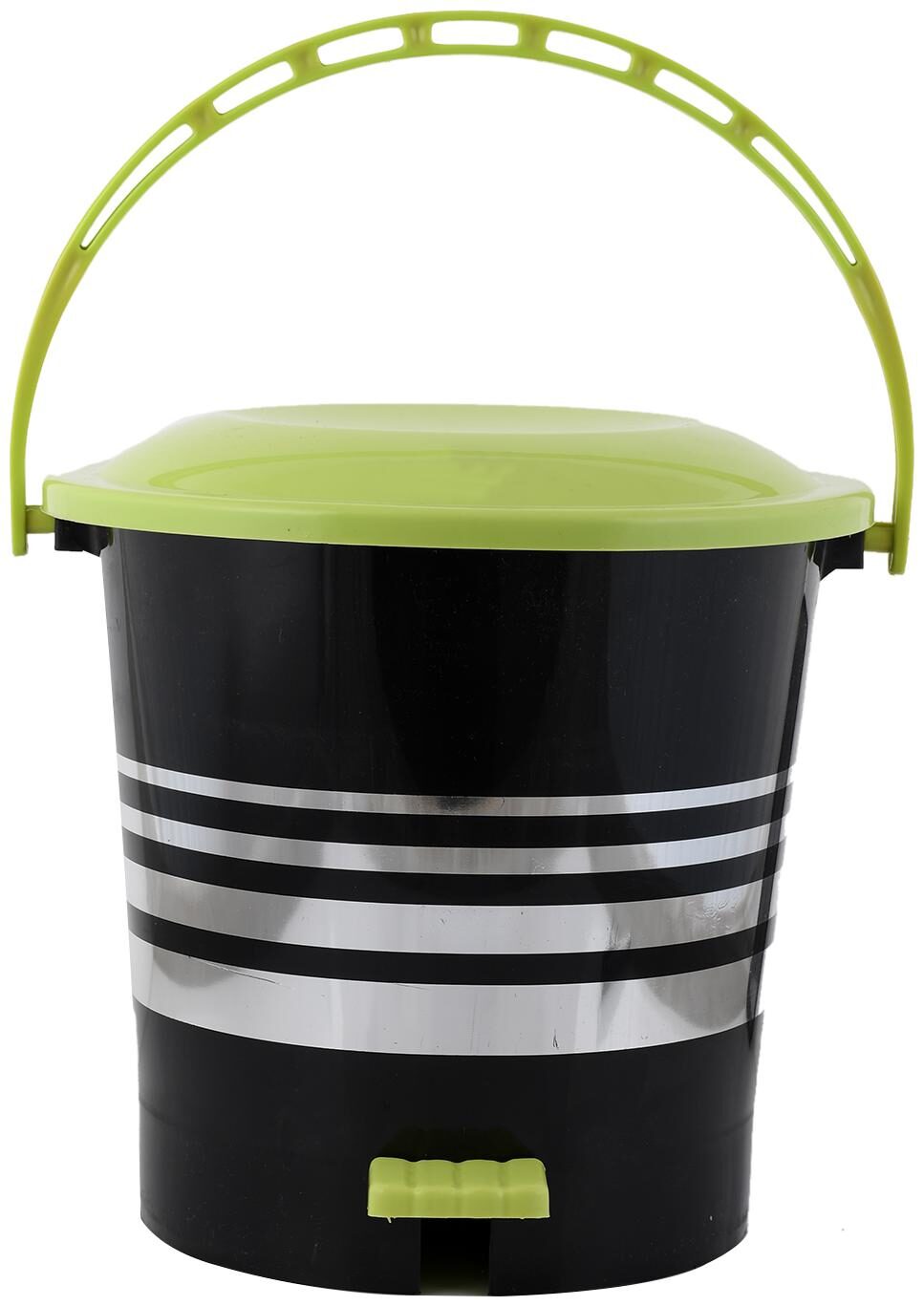 

Kuber Industries Plastic Dustbin Garbage Bin with Handle 5 L (Green) - CTHH17363