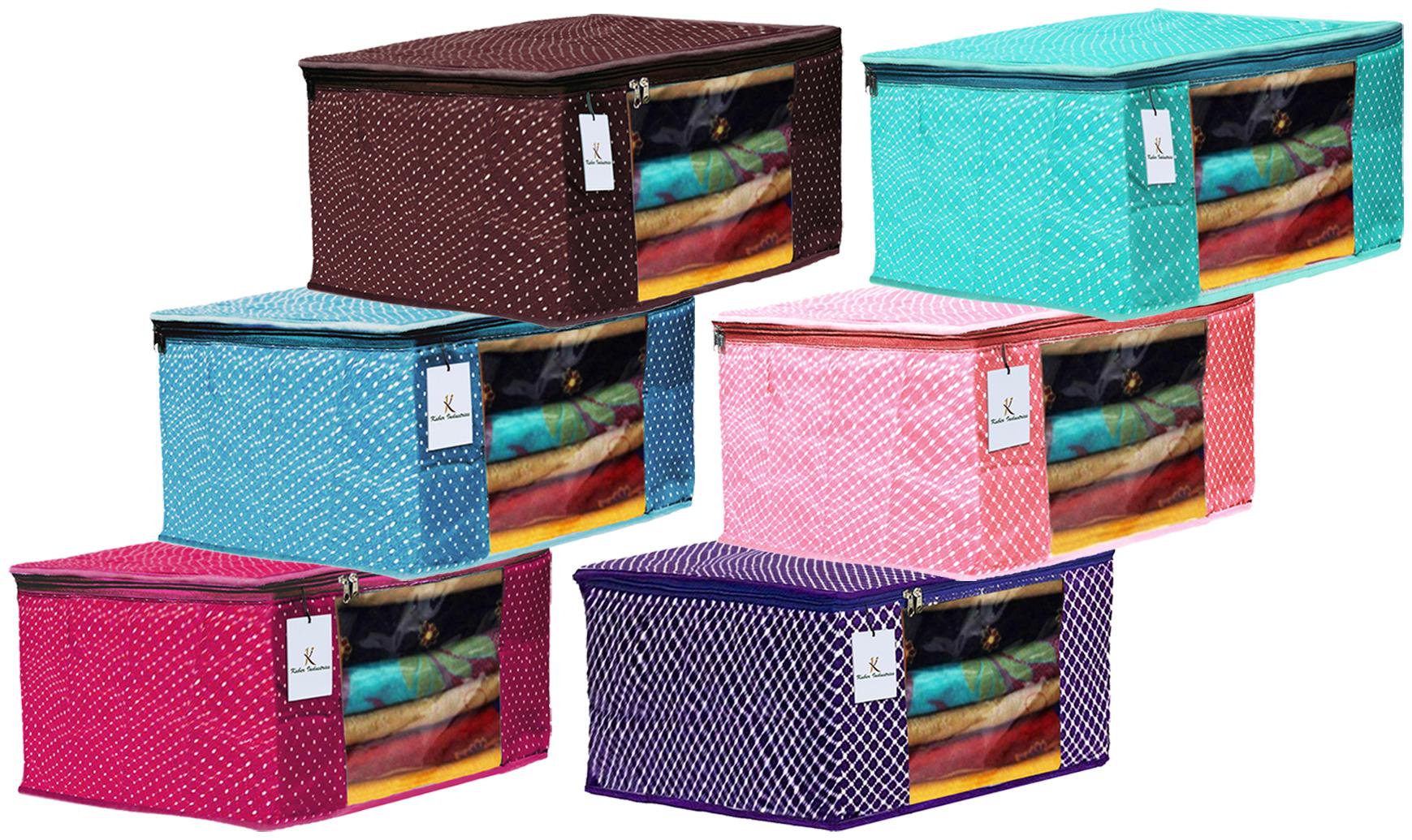 

Kuber Industries Polka Dots 6 pcs Cotton 3 Layered Quilted Saree Cover (Purple Green Brown Peach Rani Sky Blue) - CTHH14979